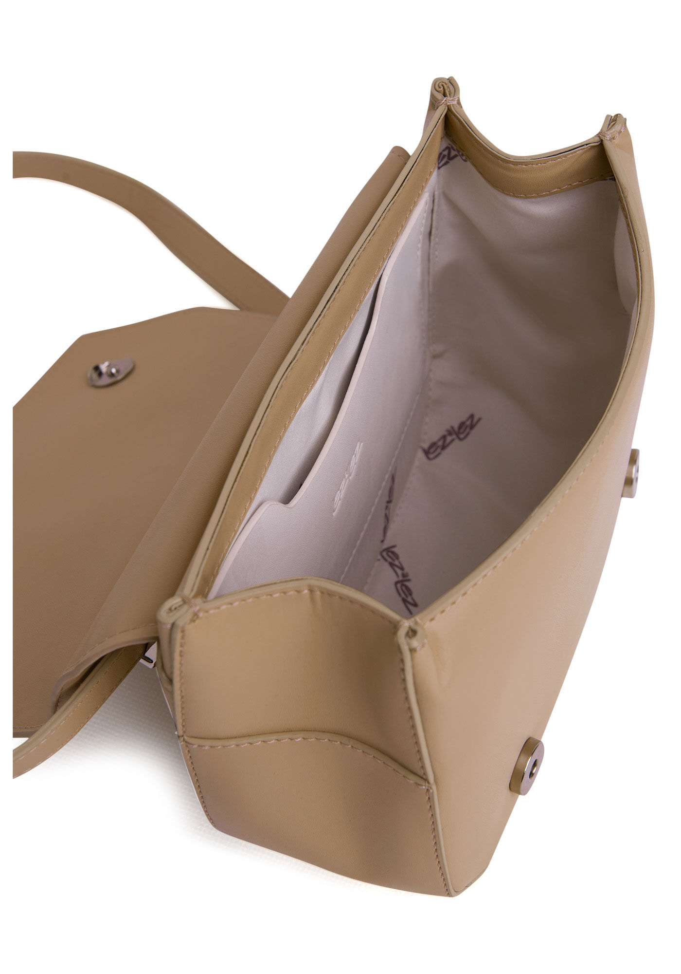 Bolsa M&eacute;dia Estruturada com Detalhe Al&ccedil;a, BEGE COUNTRY, large.