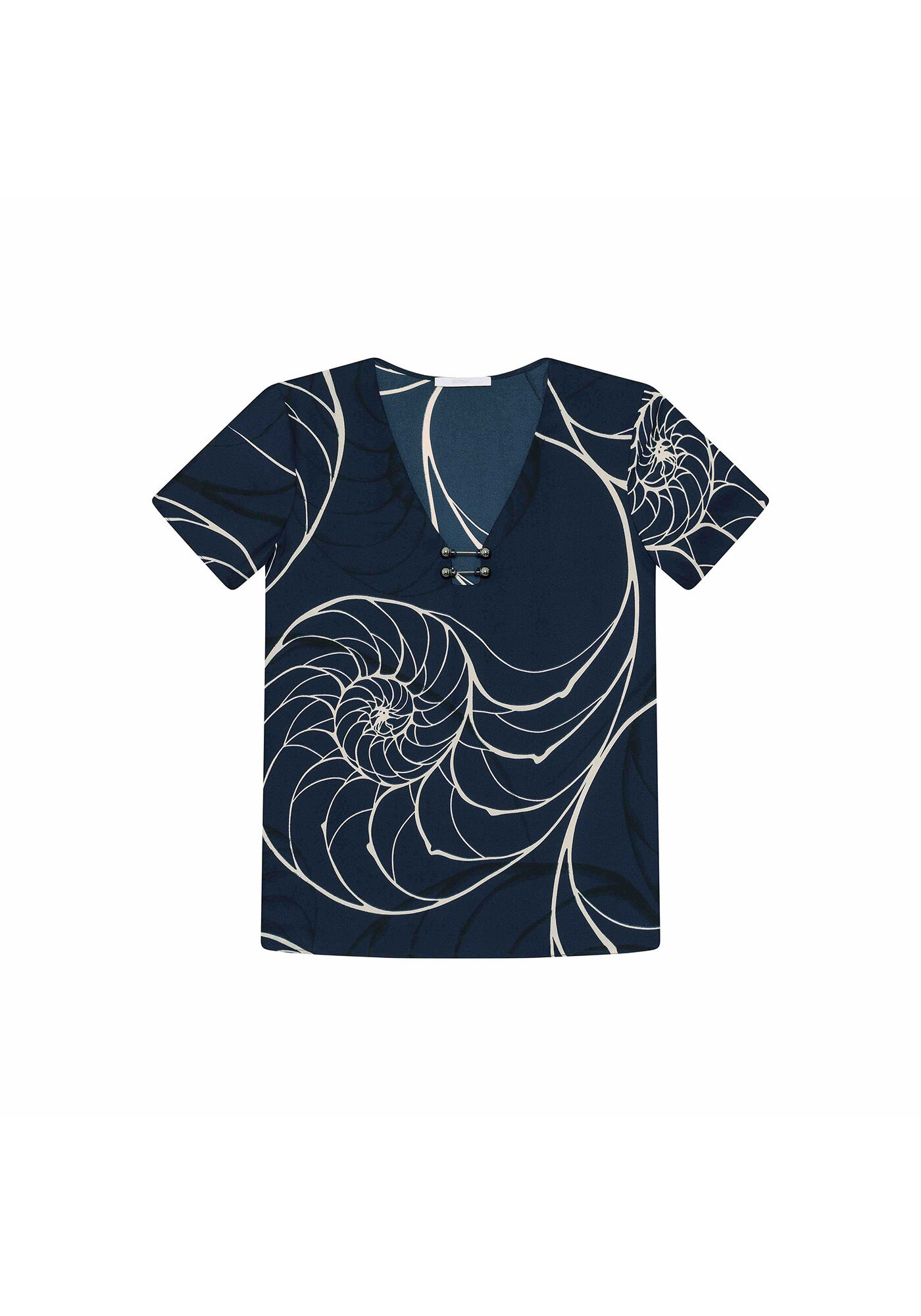 Blusa Piercing Estampa Honeycomb, , large.