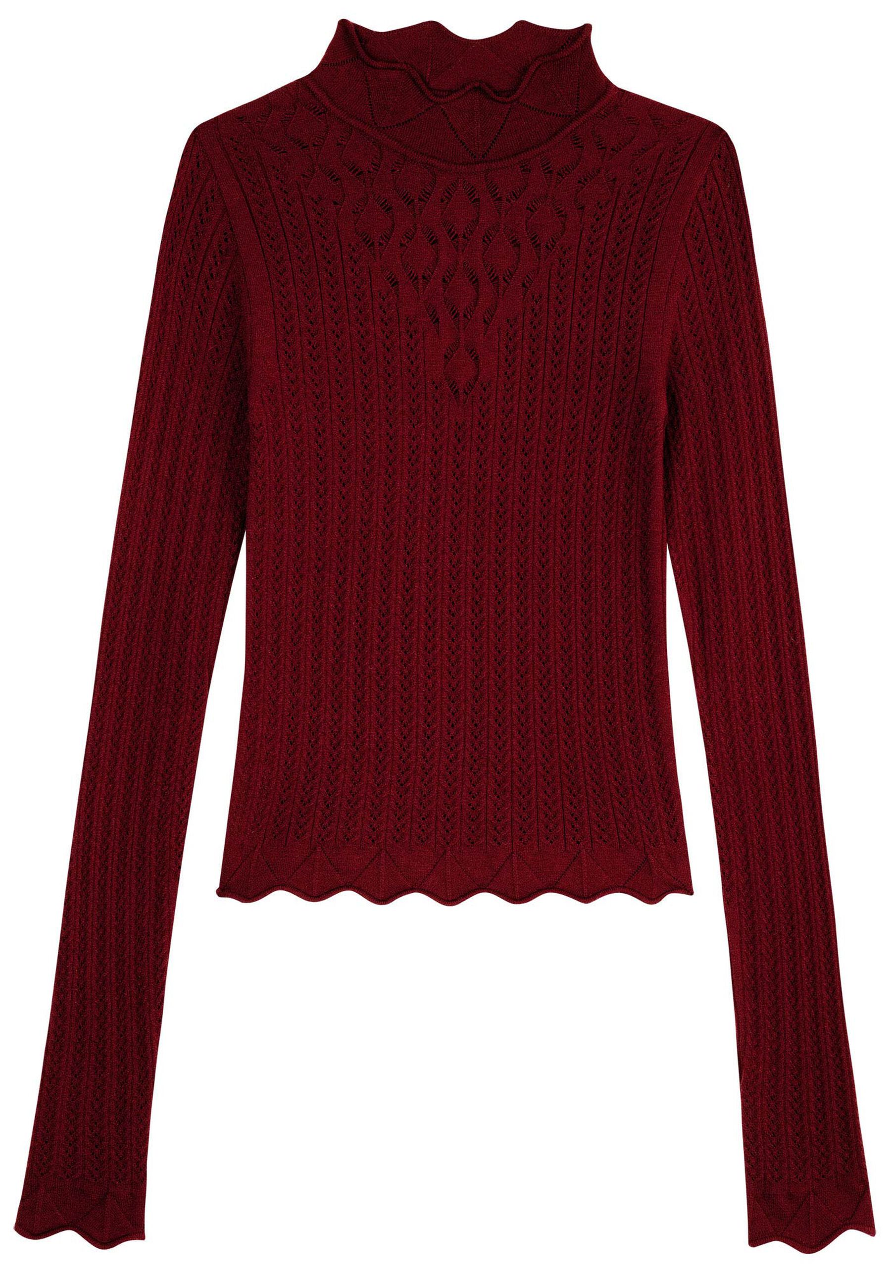 Blusa Manga Longa em Tricô com Detalhe Trama, . Blusa Manga Longa em Tricô com Detalhe Trama, , large.