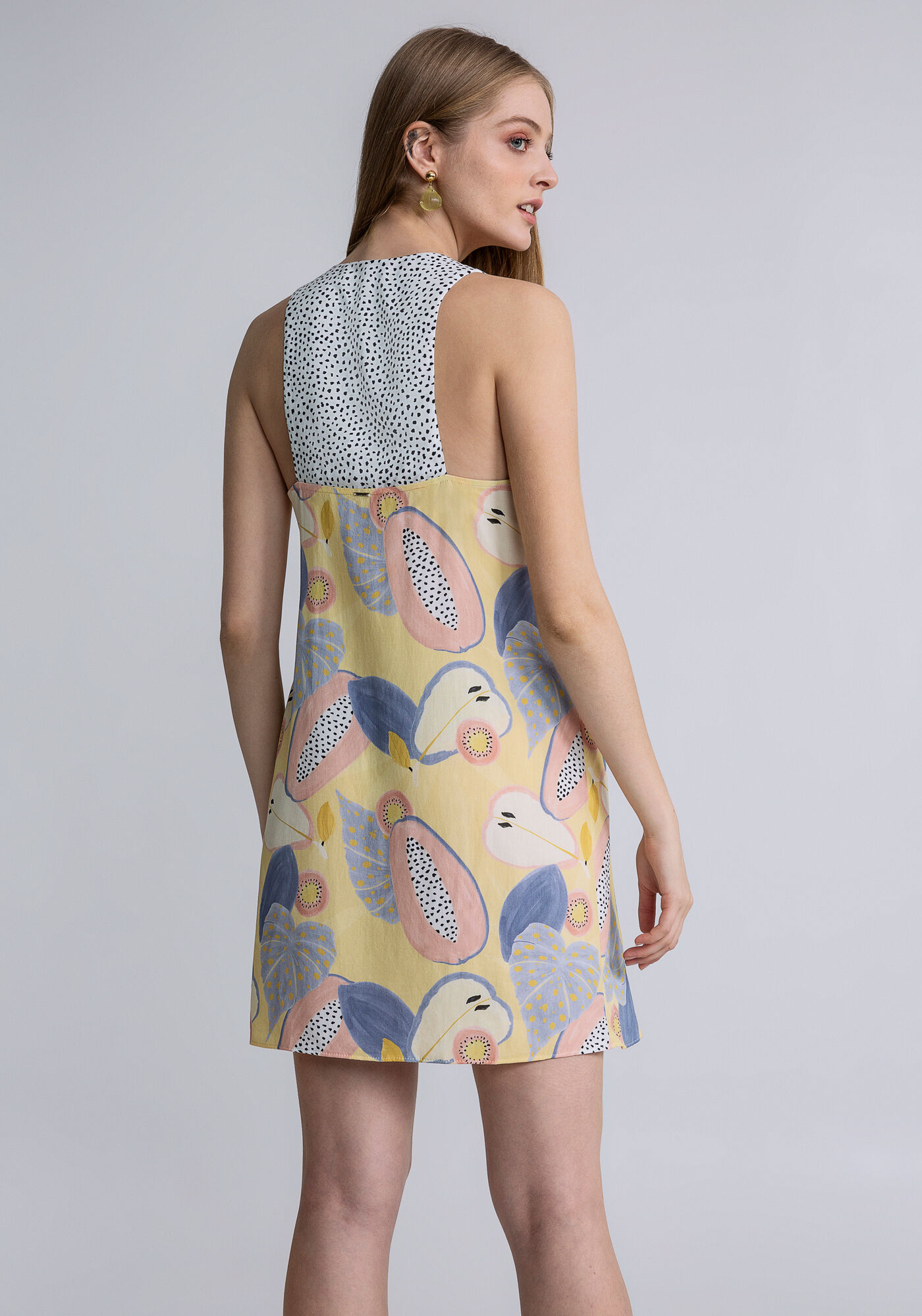 Vestido outlet reto estampado