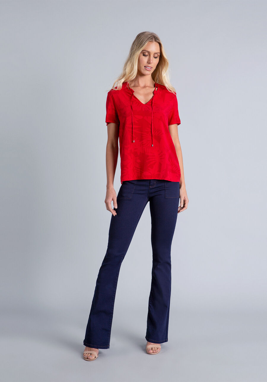 Blusa Estampada Amarração, . Blusa Estampada Amarração, , large.