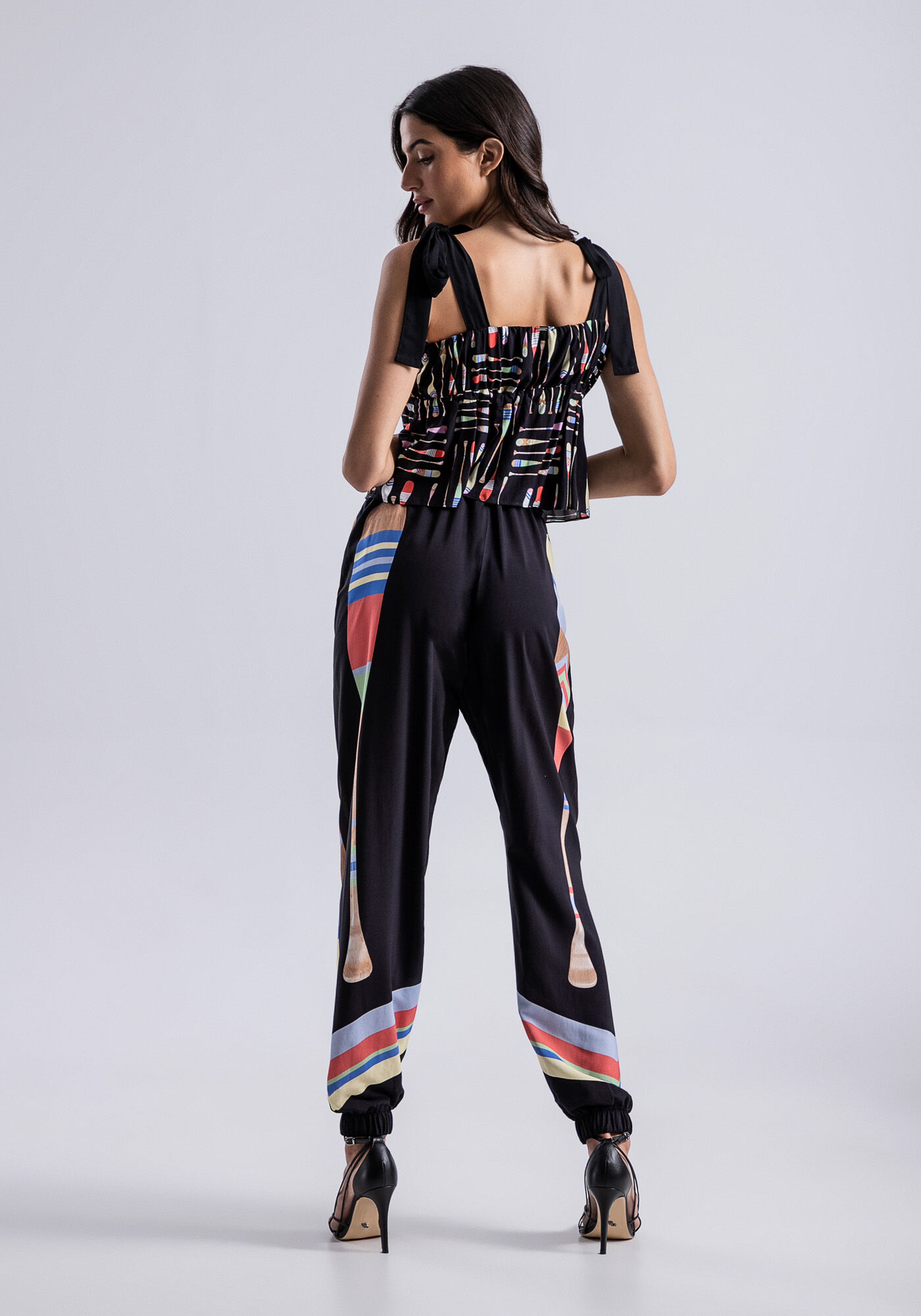 Blusa com Al&ccedil;as em Viscose com Regulador, , large.