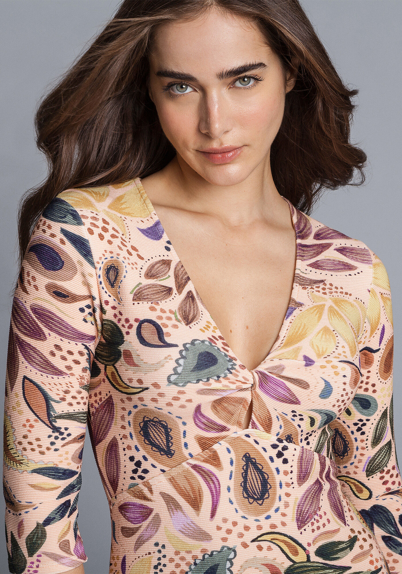 Vestido M&iacute;di Manga 3/4, , large.