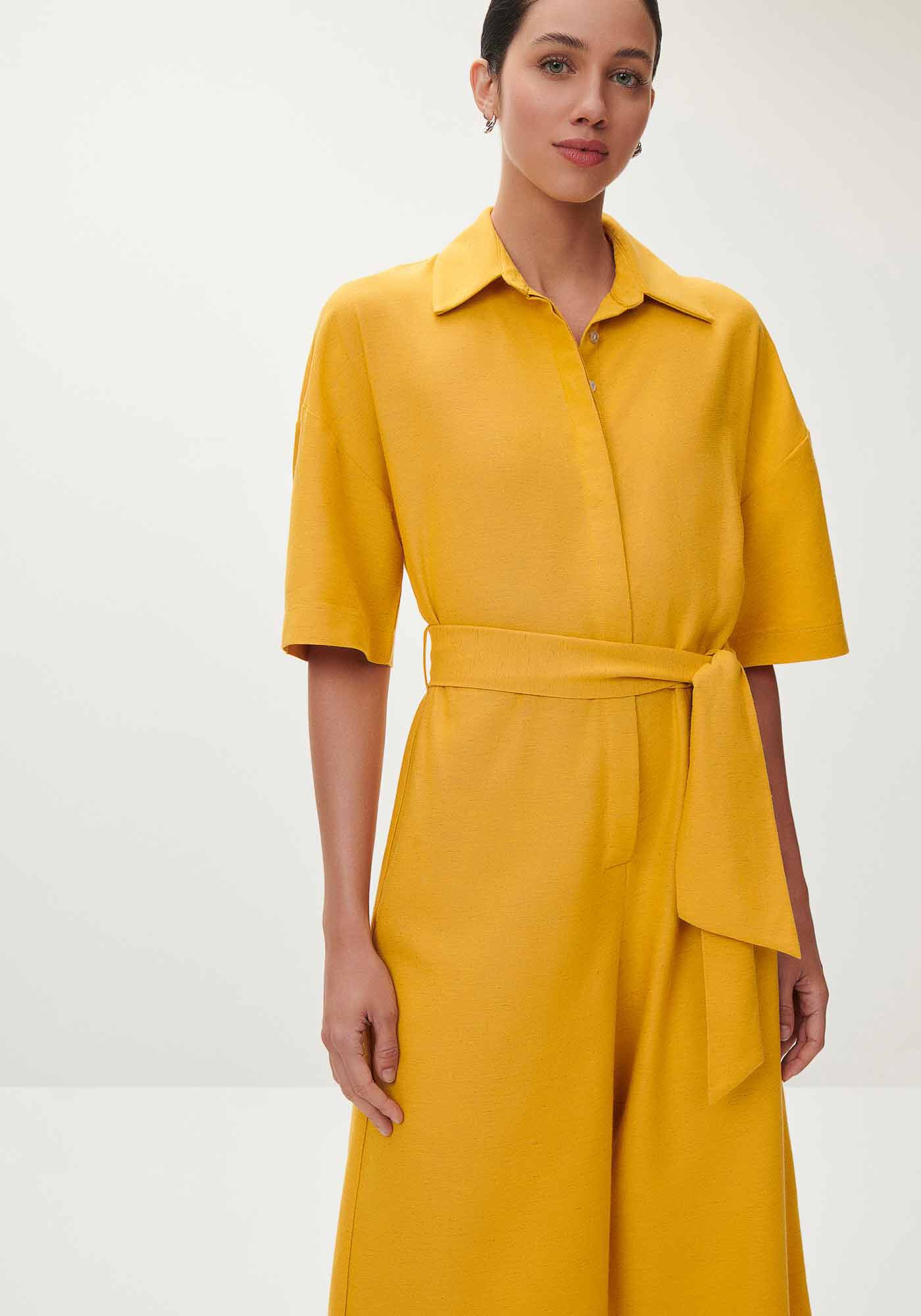 Macac&atilde;o Midi Manga Curta Utilit&aacute;rio com Cinto, , large.