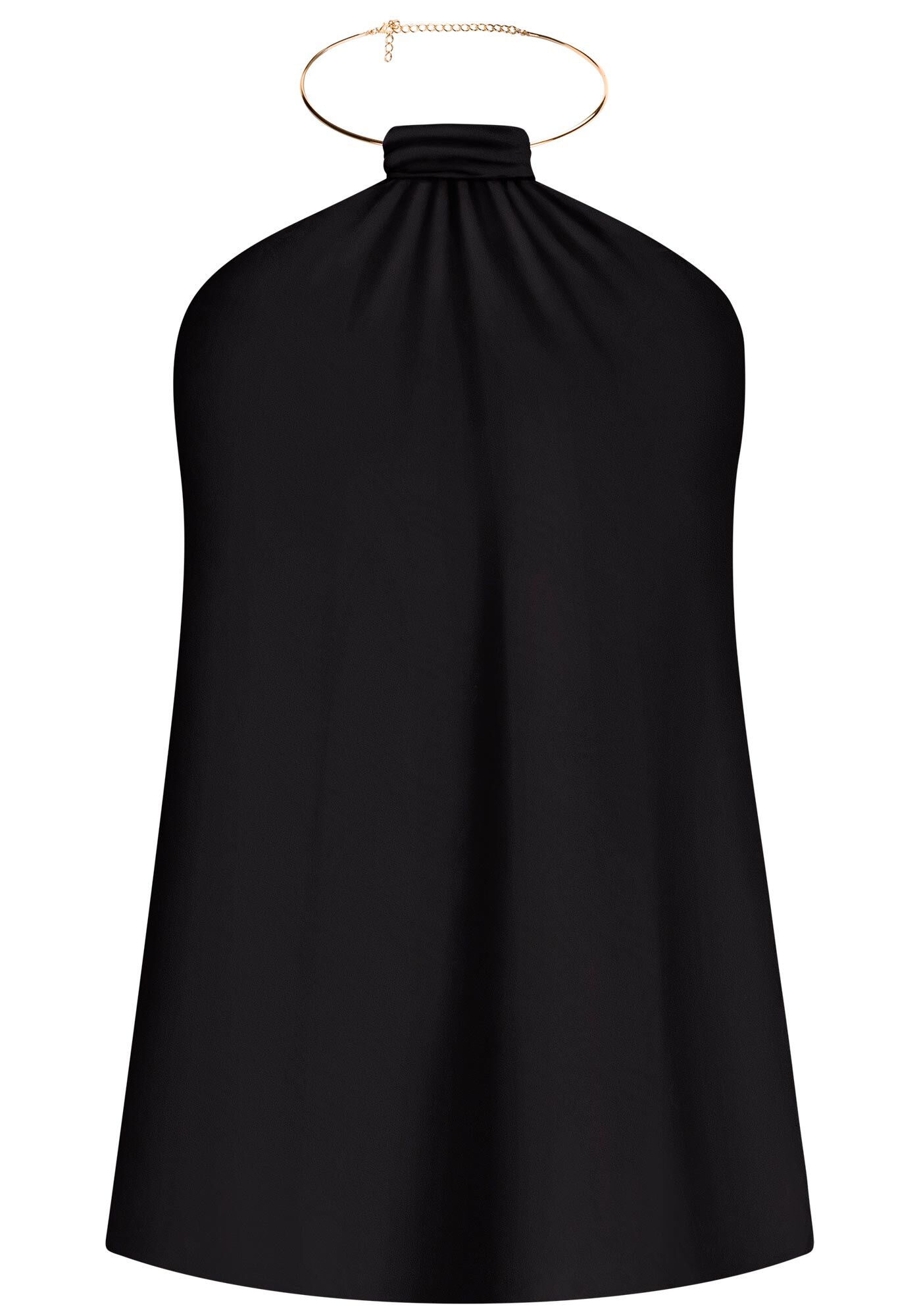 Blusa Frente &Uacute;nica com Gargantilha, , large.