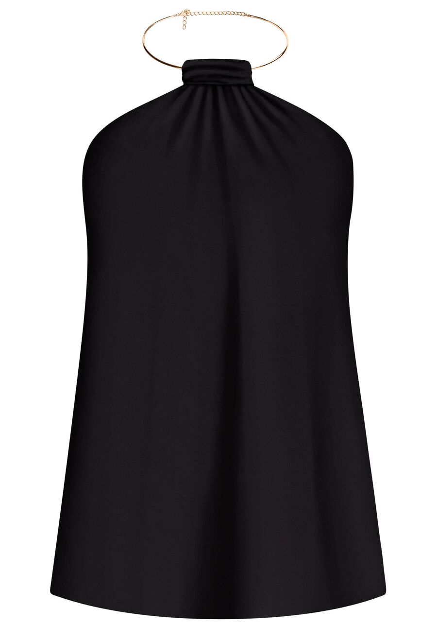 Blusa Frente Única com Gargantilha, . Blusa Frente Única com Gargantilha, , large.