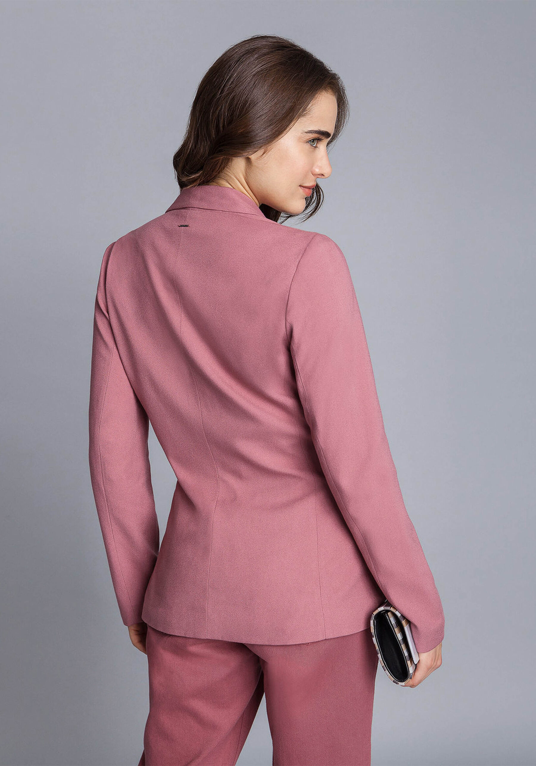 Blazer Lapela e Abotoamento, . Blazer Lapela e Abotoamento, , large.