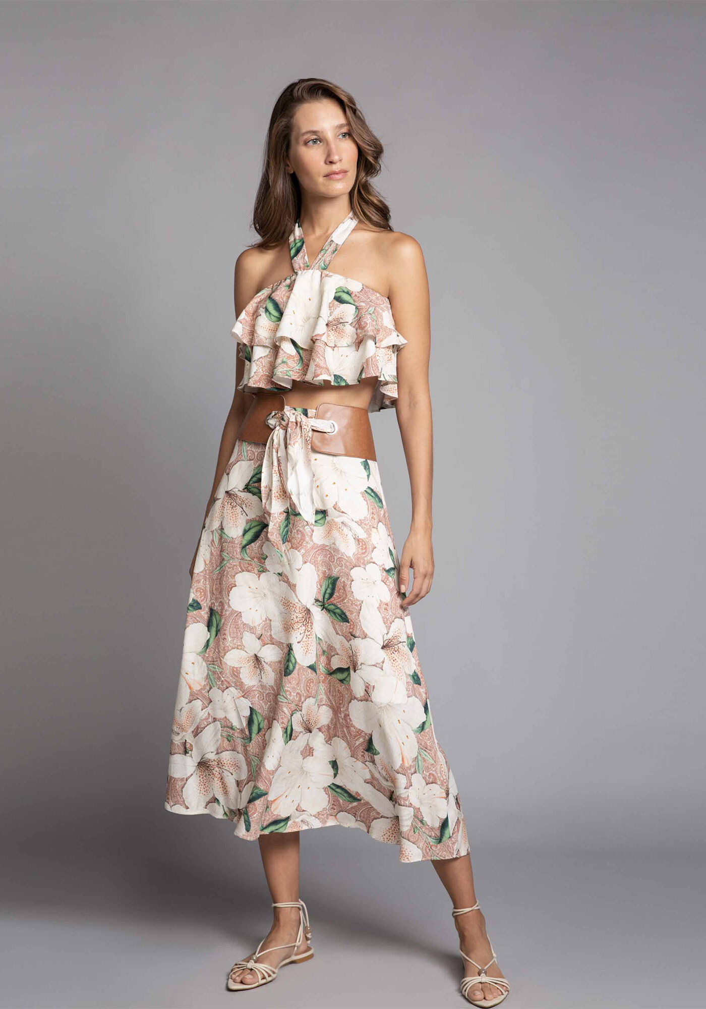 Blusa Cropped Babados, , large.