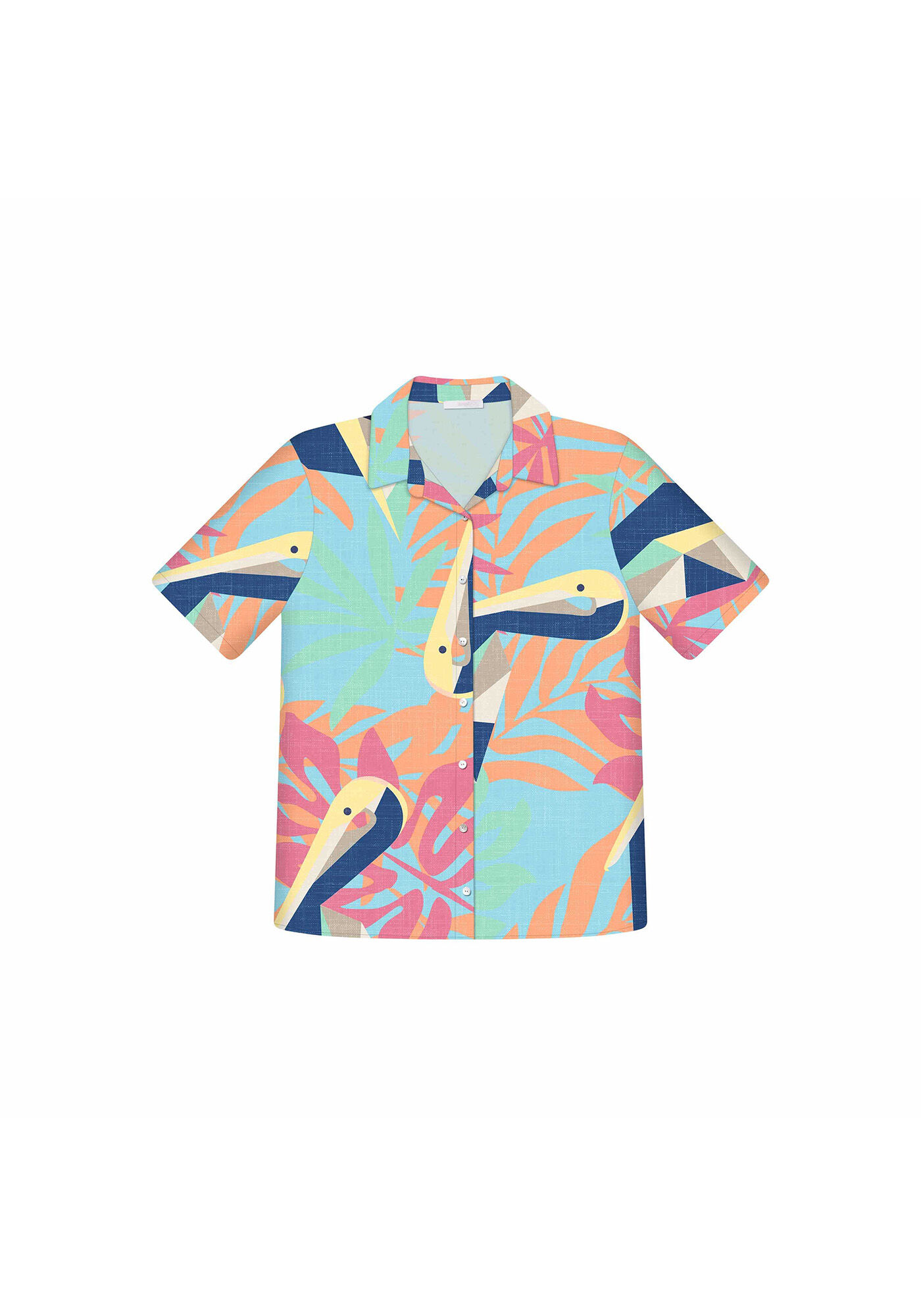 Camisa Manga Curta Estampa, , large.