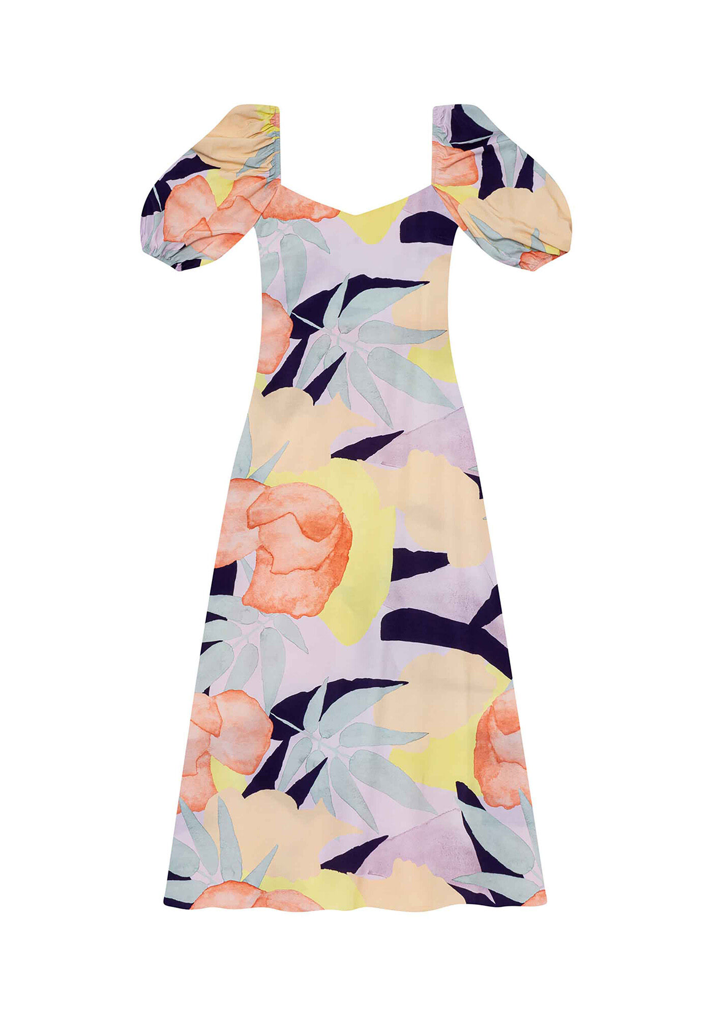 Vestido Tecido Rayon Bali Midi, , large.