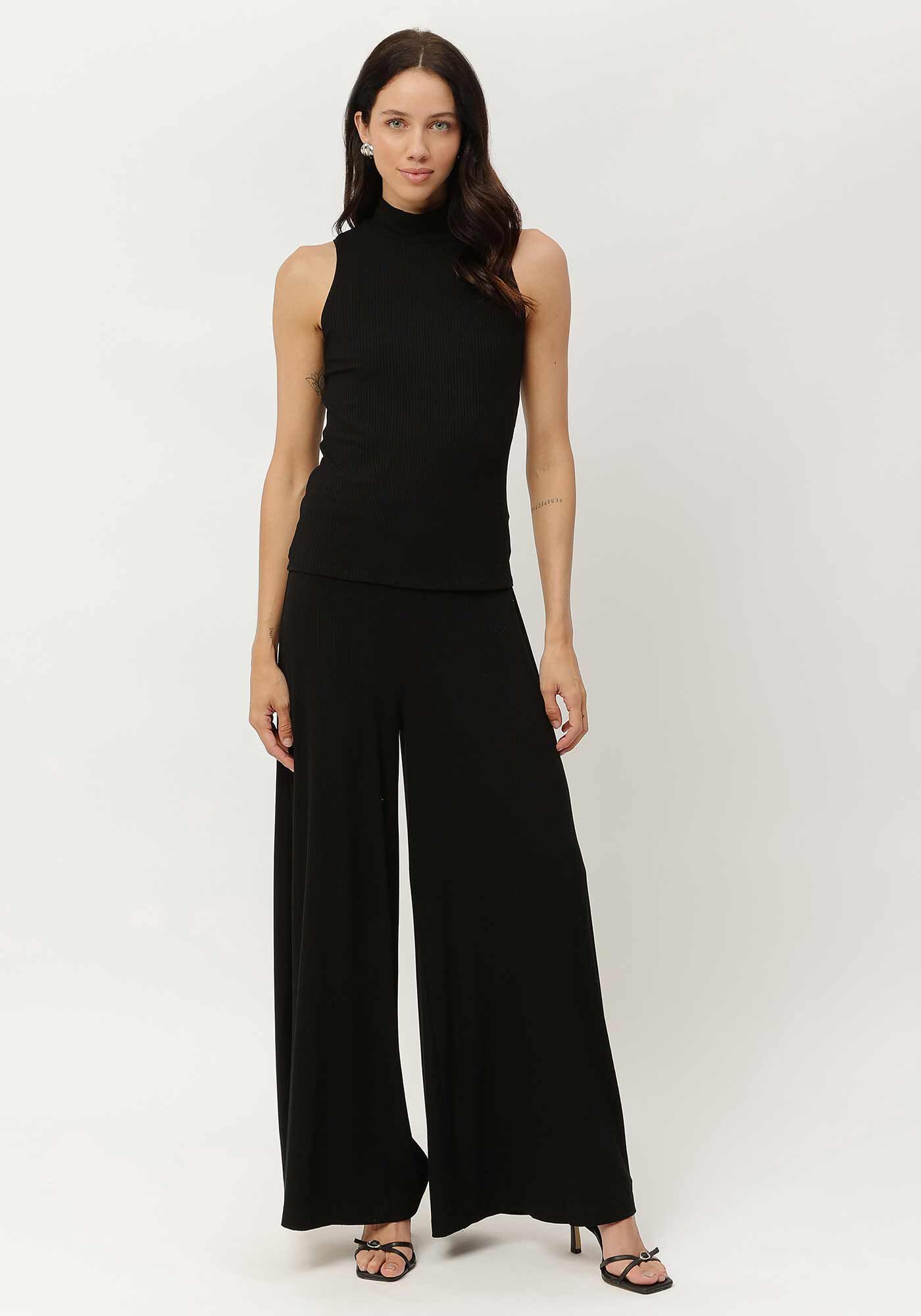 Regata Canelada com Gola Alta, , large.