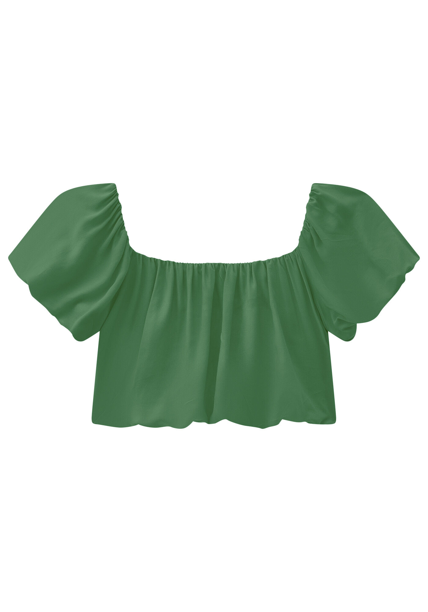 Blusa Balon&ecirc; em Viscose Ombro a Ombro, , large.
