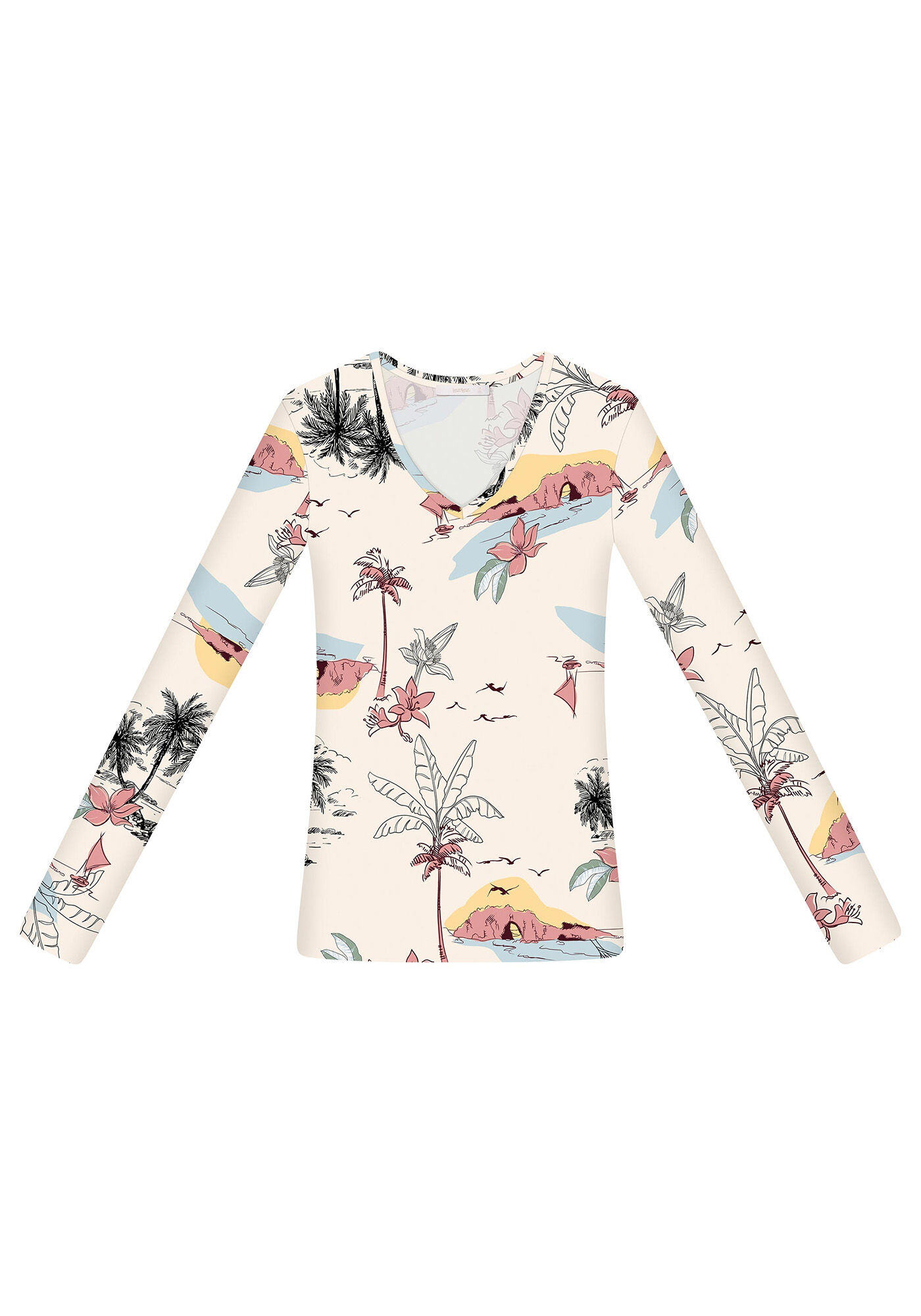 Blusa Manga Longa Estampada Dream, , large.
