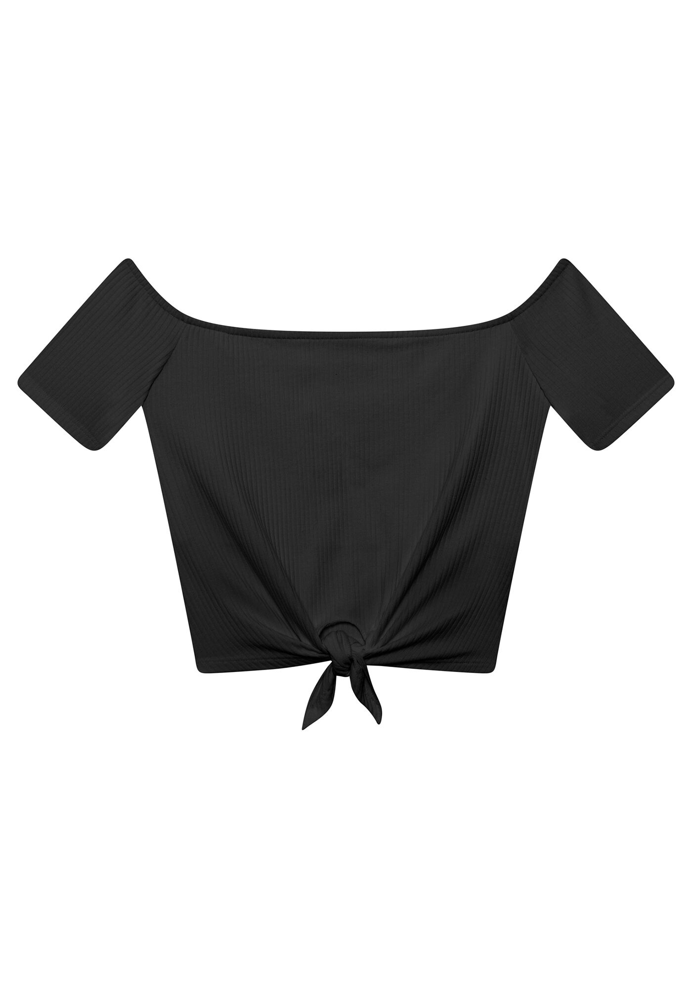 Blusa Cropped Ombro a Ombro Salm&atilde;o Moscou, , large.