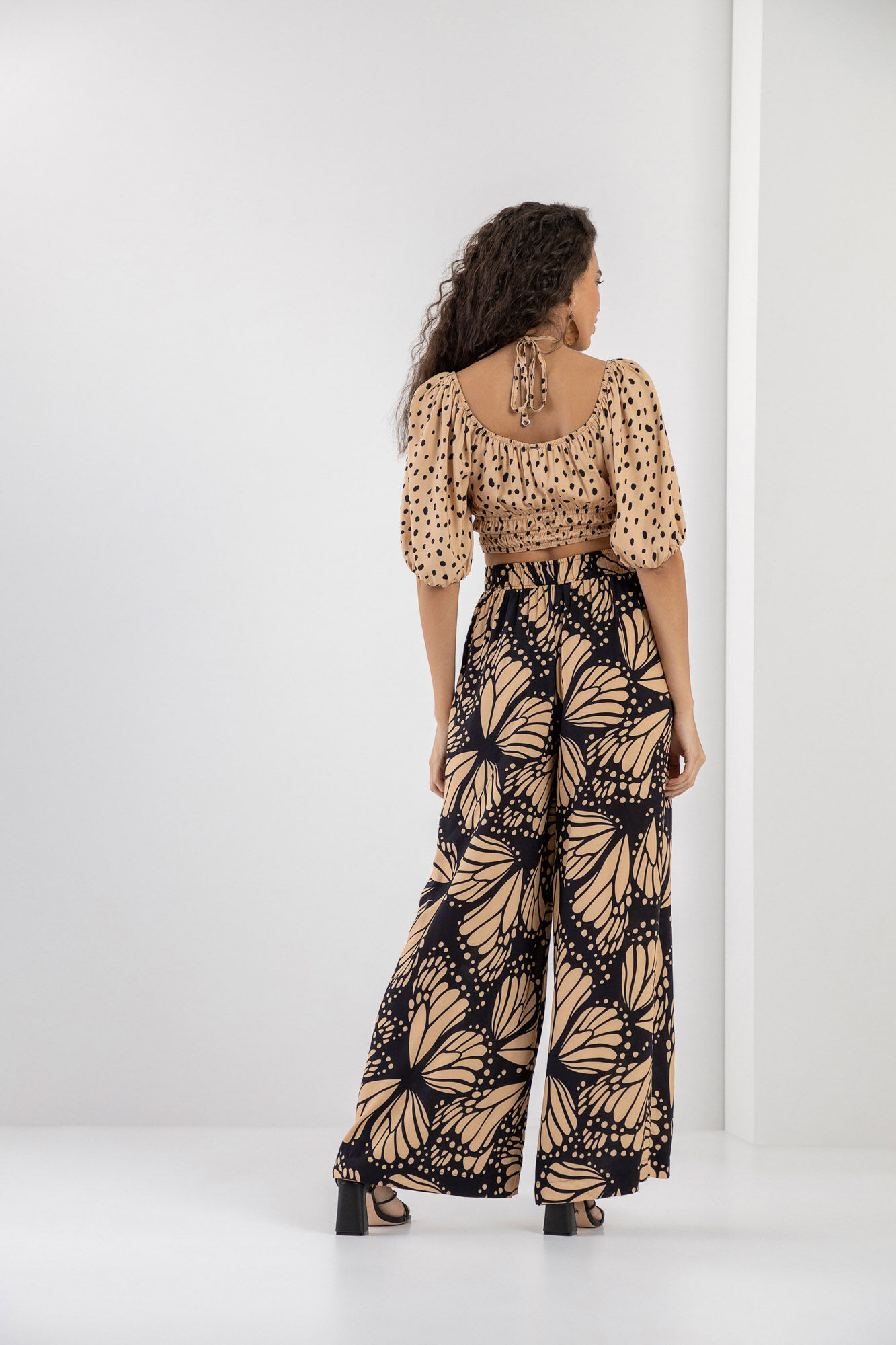 Calça estampada deals