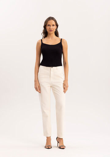 Blusa em Tricô Altura Cós, PRETO REATIVO. Blusa em Tricô Altura Cós, PRETO REATIVO, large.