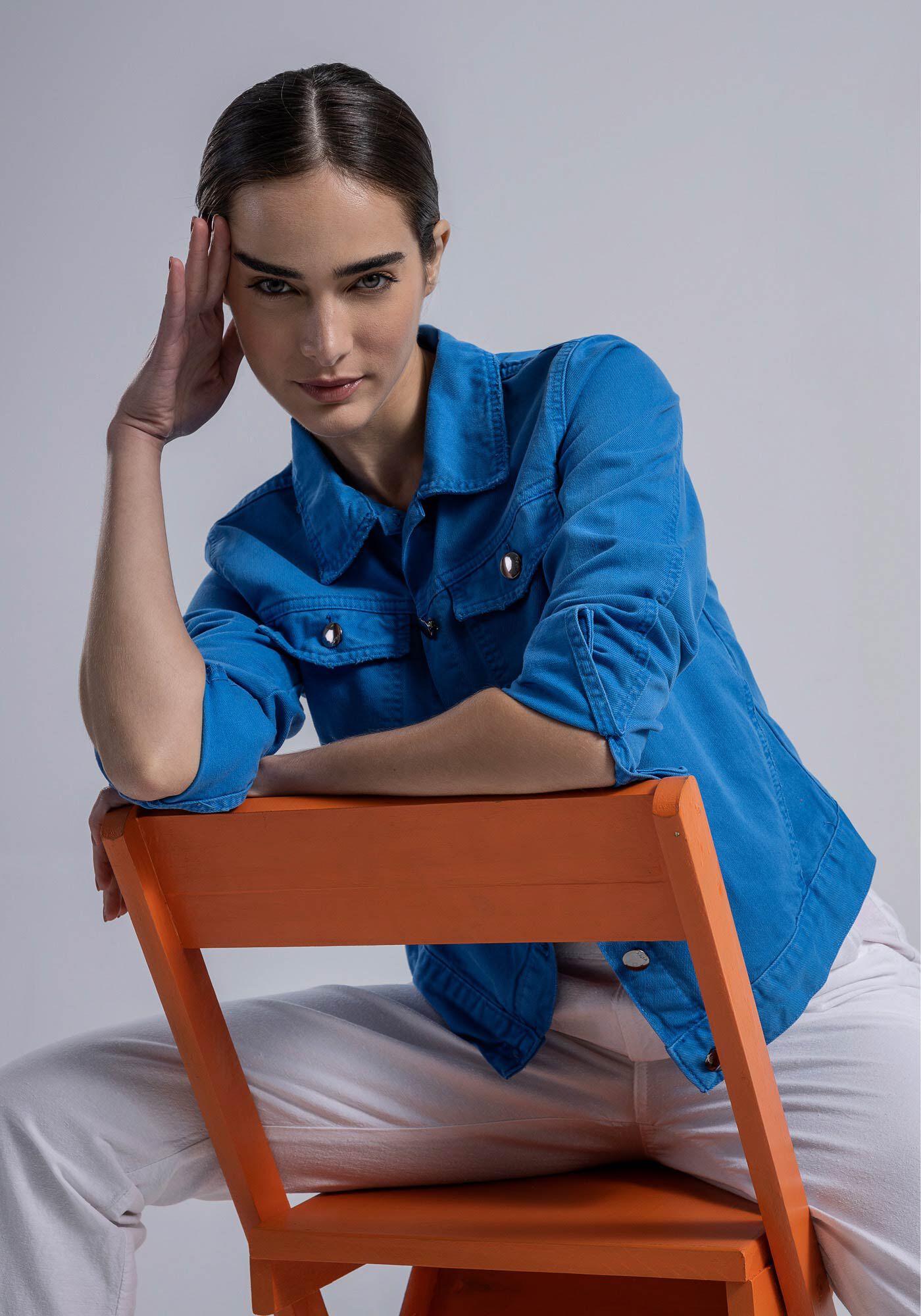 Jaqueta Sarja Color, , large.