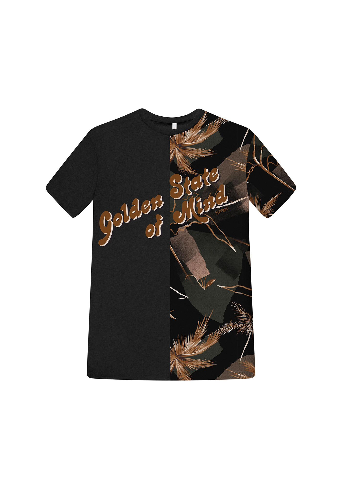 Blusa Recorte Estampa, , large.