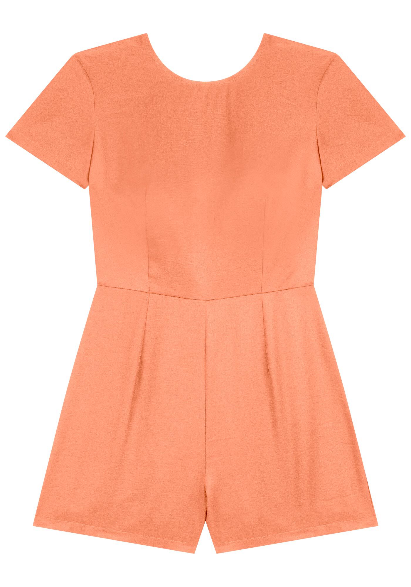 Macac&atilde;o Curto De Mangas Com La&ccedil;os Nas Costas, , large.