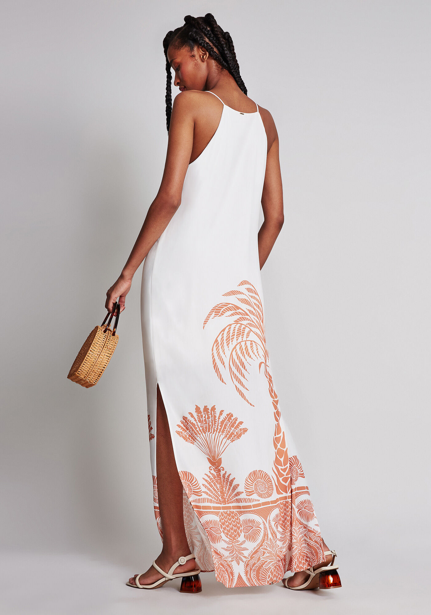 Vestido M&iacute;di Cinto Estampa, , large.