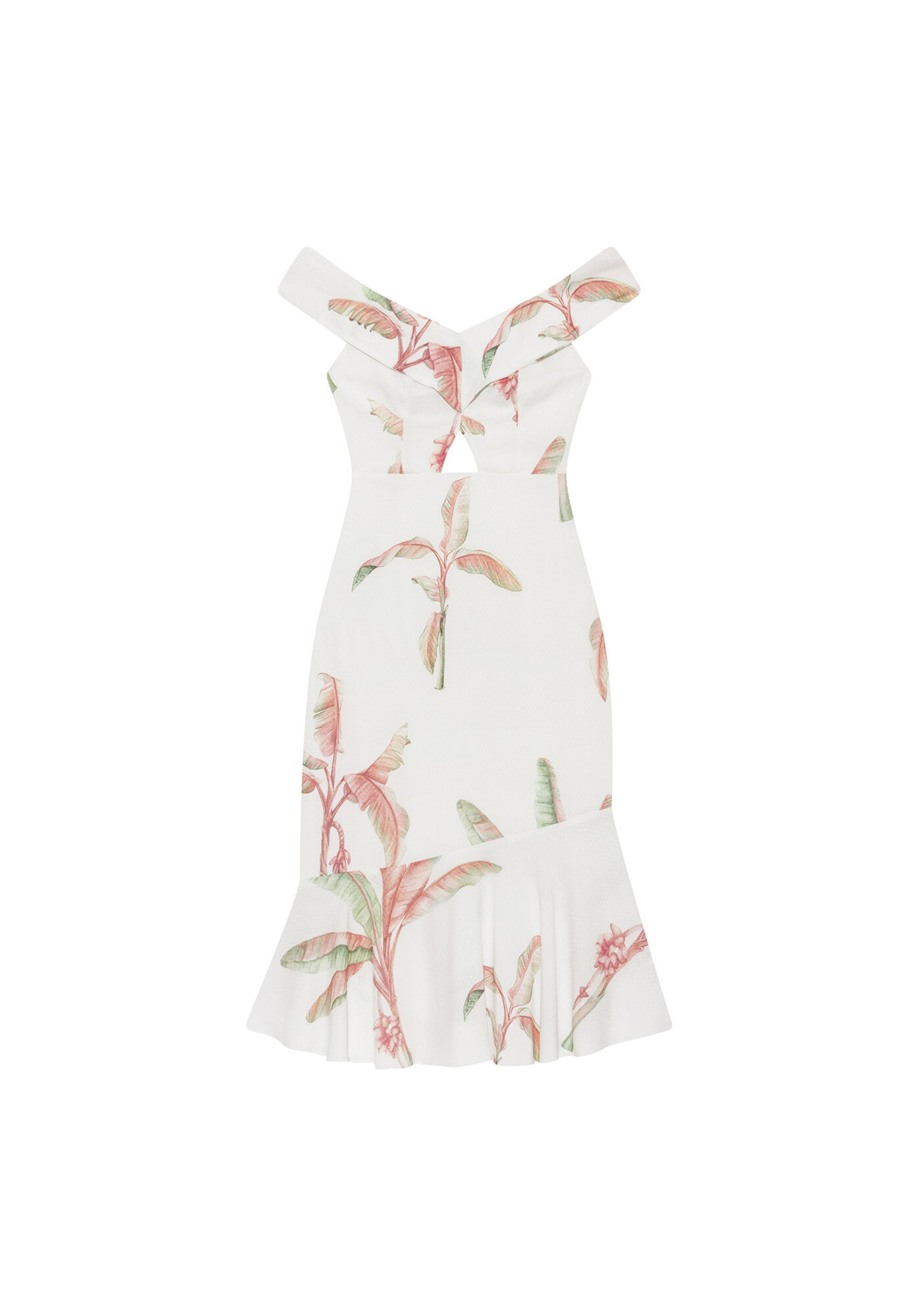 Vestido M&iacute;di Estampado Tecido, , large.