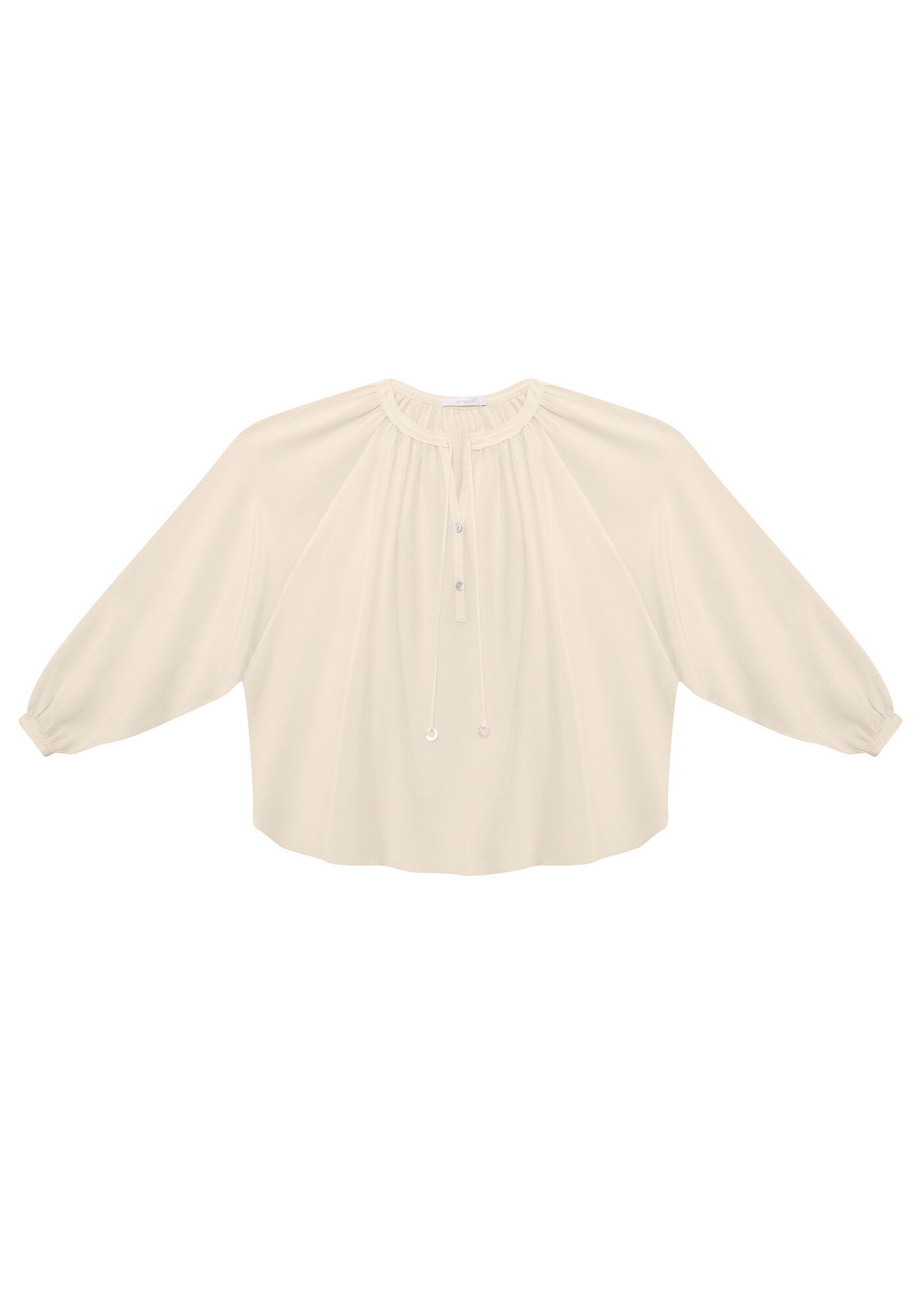 Blusa Manga Longa Seda, , large.