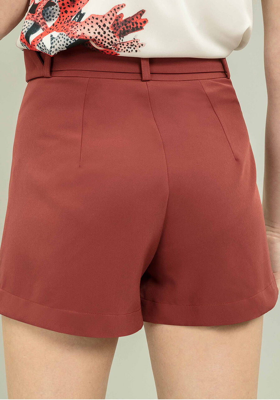 Shorts Cintura Alta com Cinto, . Shorts Cintura Alta com Cinto, , large.