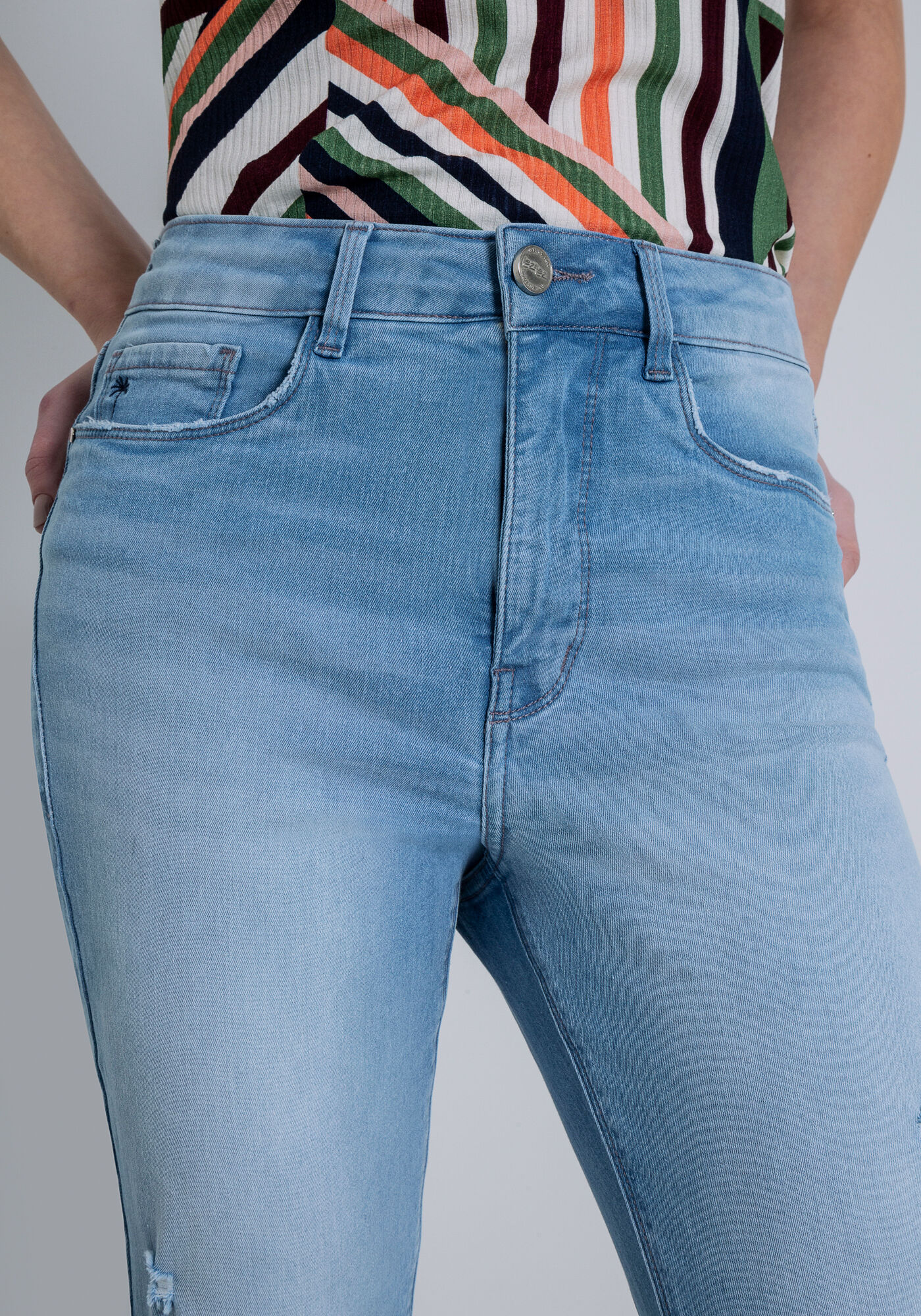 Cal&ccedil;a Jeans Aruba Super Alta Flat Belly, JEANS, large.