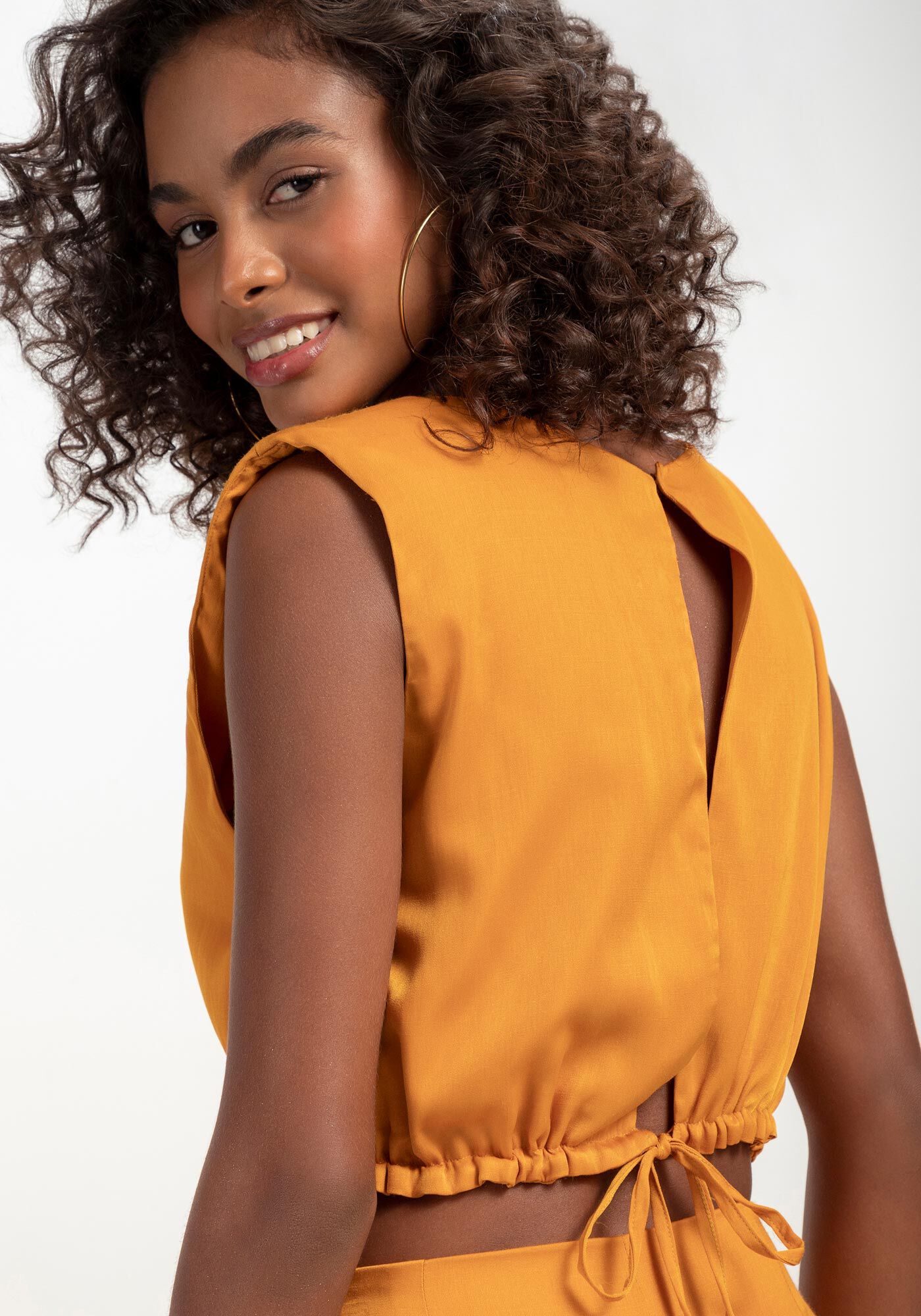 Regata Muscle Tee com Amarra&ccedil;&atilde;o Costas, , large.