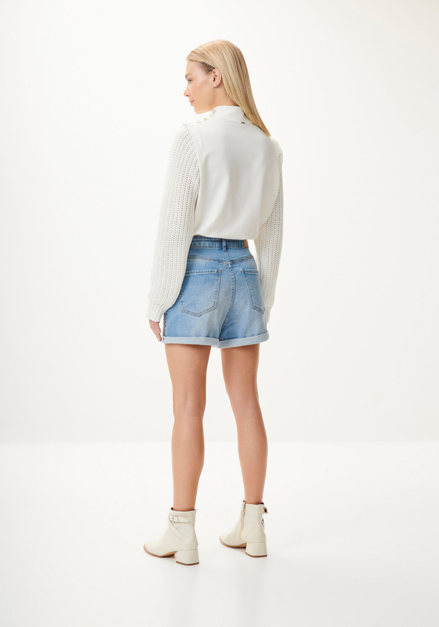 Blus&atilde;o em Molecotton com Mangas Tric&ocirc;, , large.