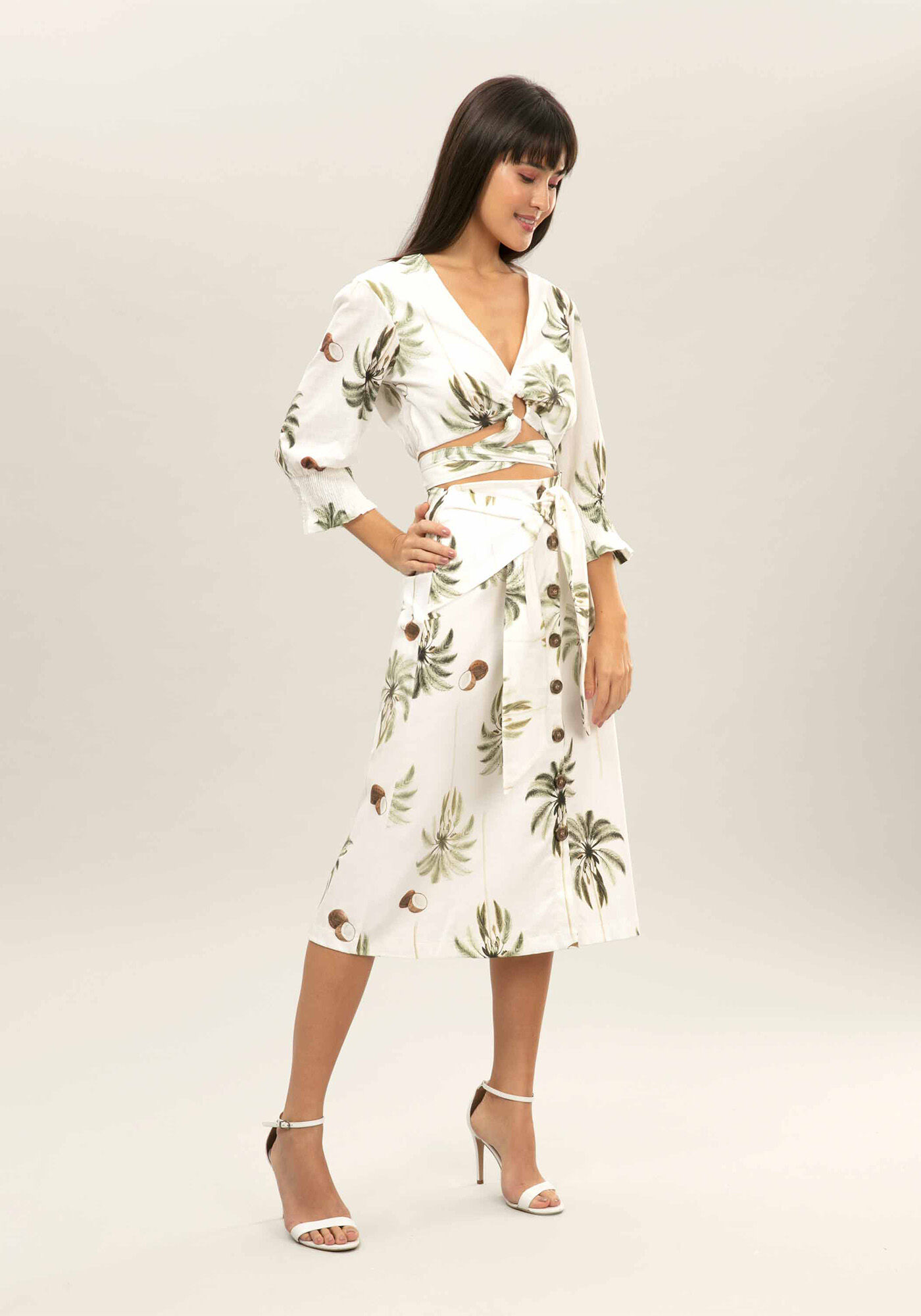 Blusa Manga 3/4 Amarra&ccedil;&atilde;o, , large.