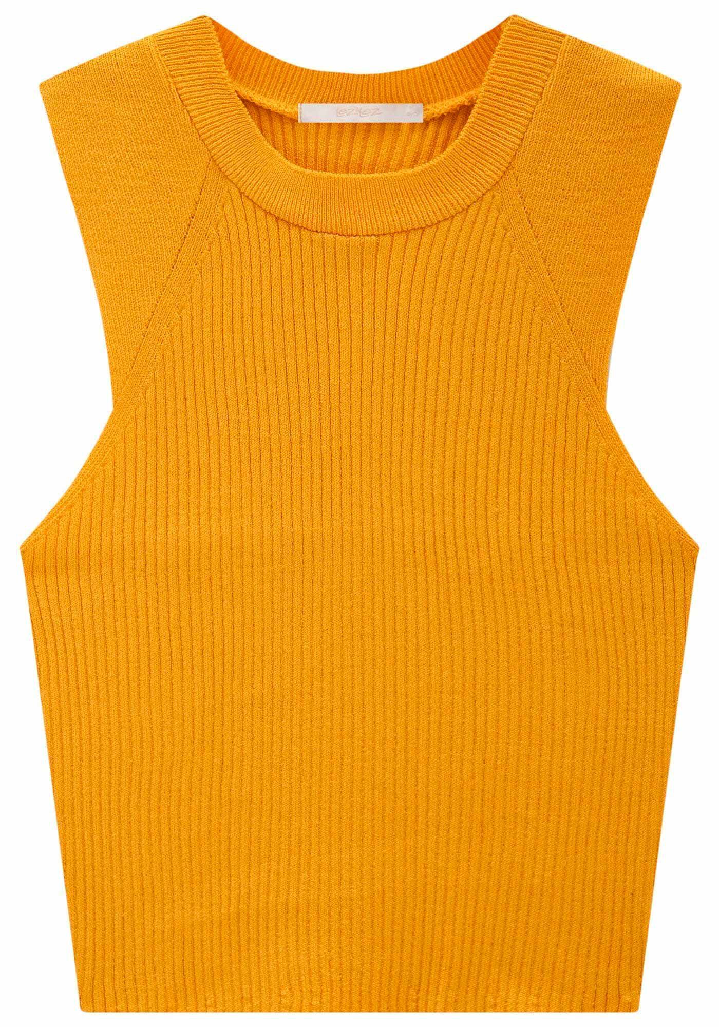 Regata Halter Neck em Tric&ocirc; Cropped, , large.