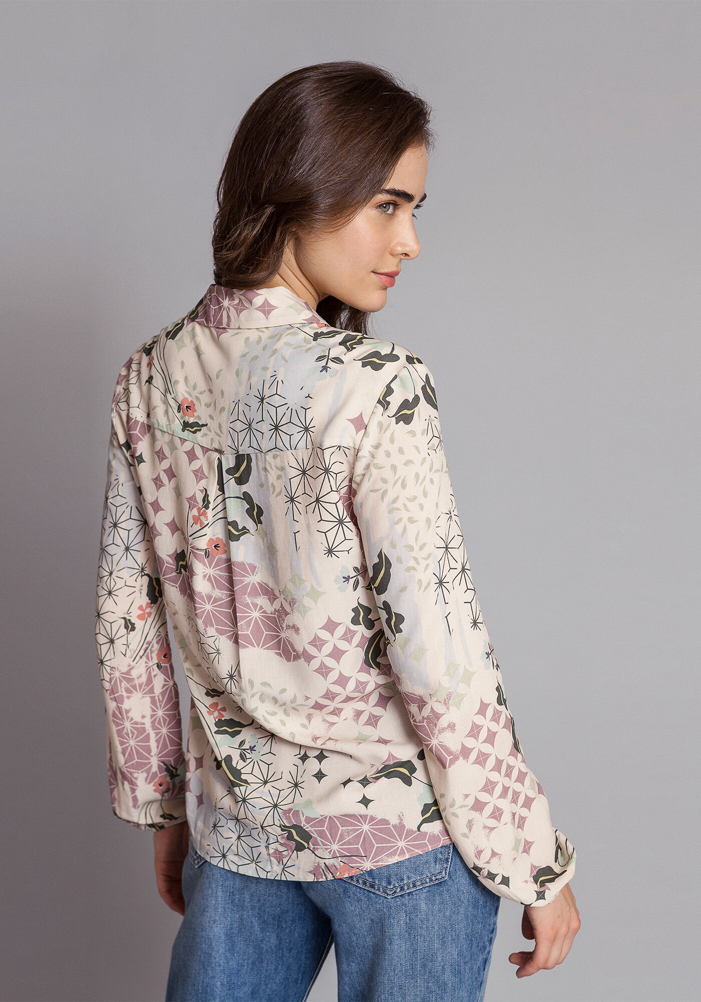 Camisa Manga Longa Estampa, , large.