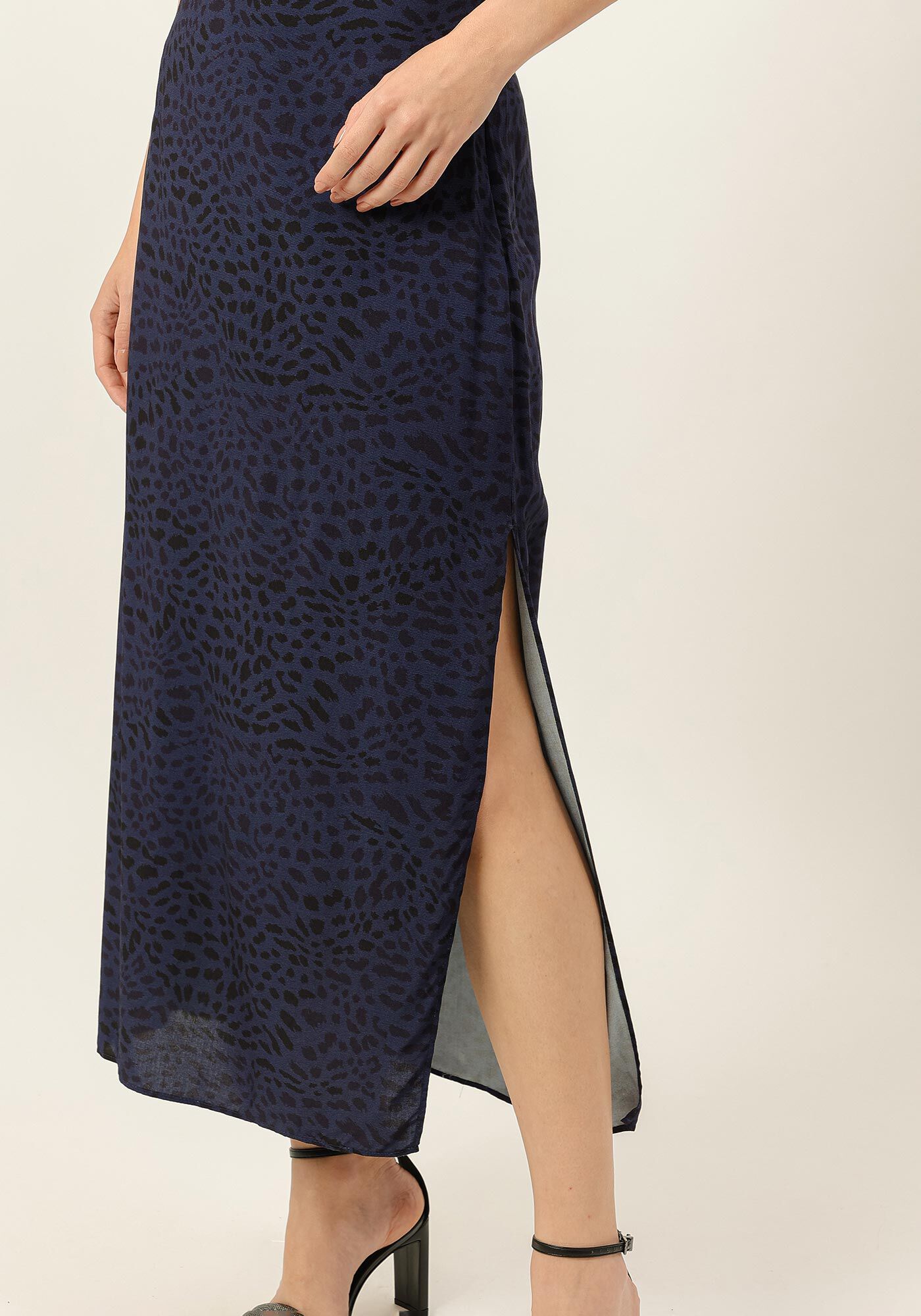 Saia Midi Reta em Viscose Estampada, , large.