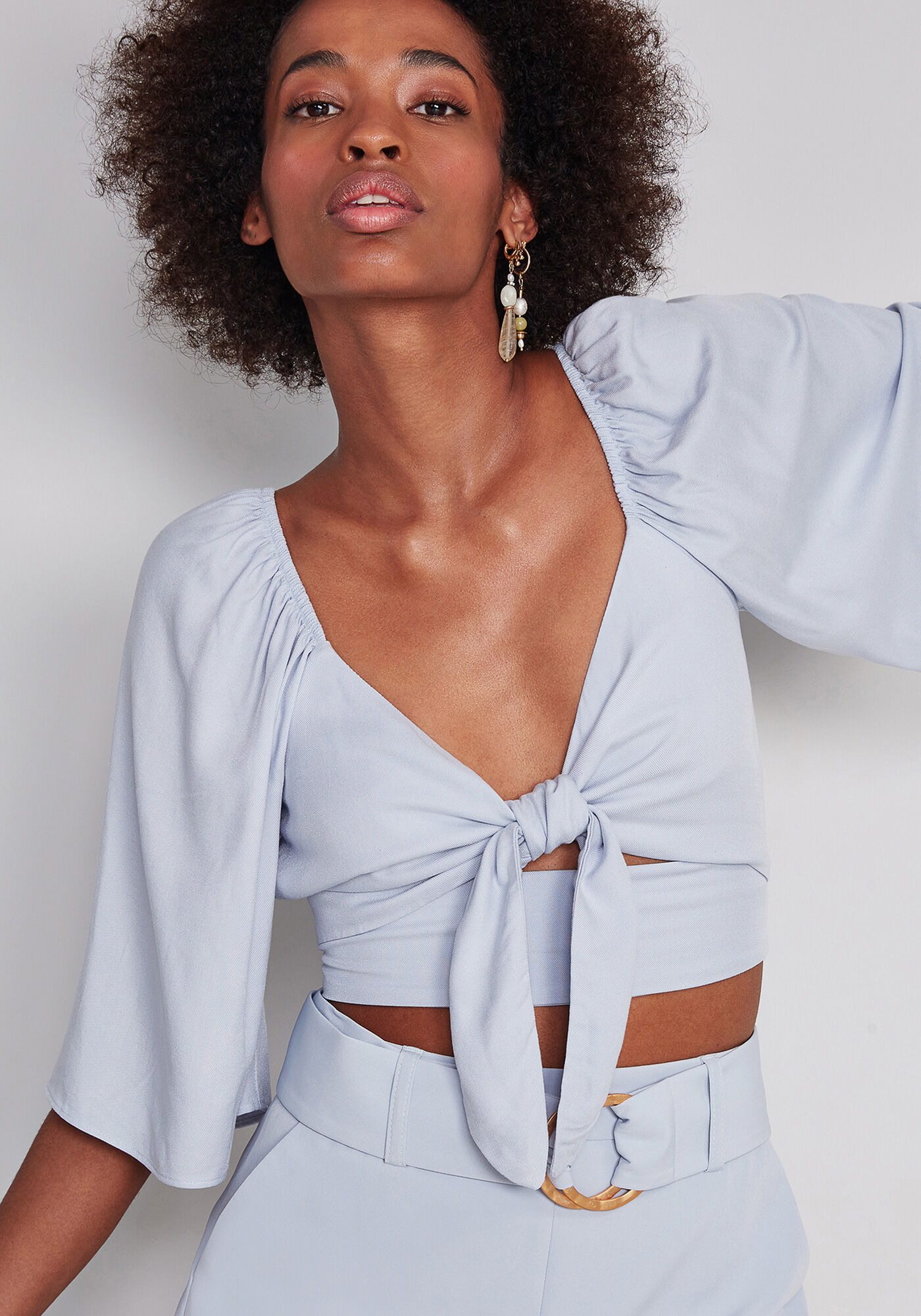 Blusa Cropped Amarra&ccedil;&atilde;o Japha, , large.