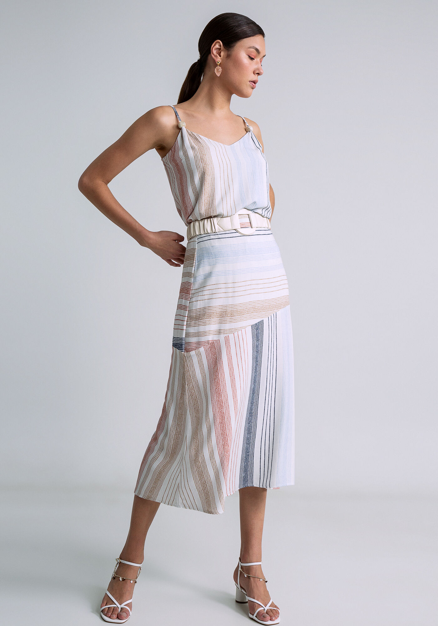 Saia Midi Recorte Assim&eacute;trico, DESCANSO, large.