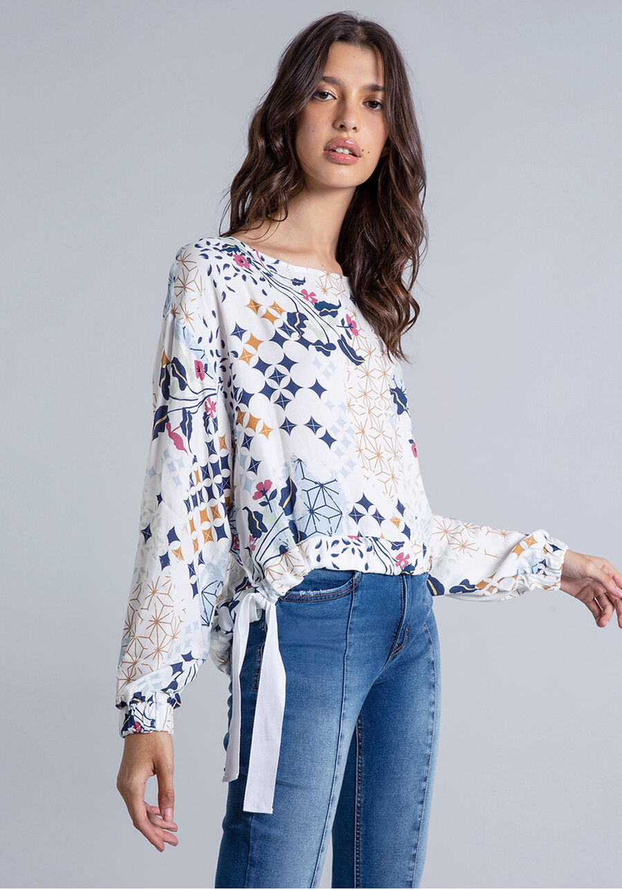 Blusa Manga Longa Ampla Estampa, . Blusa Manga Longa Ampla Estampa, , large.