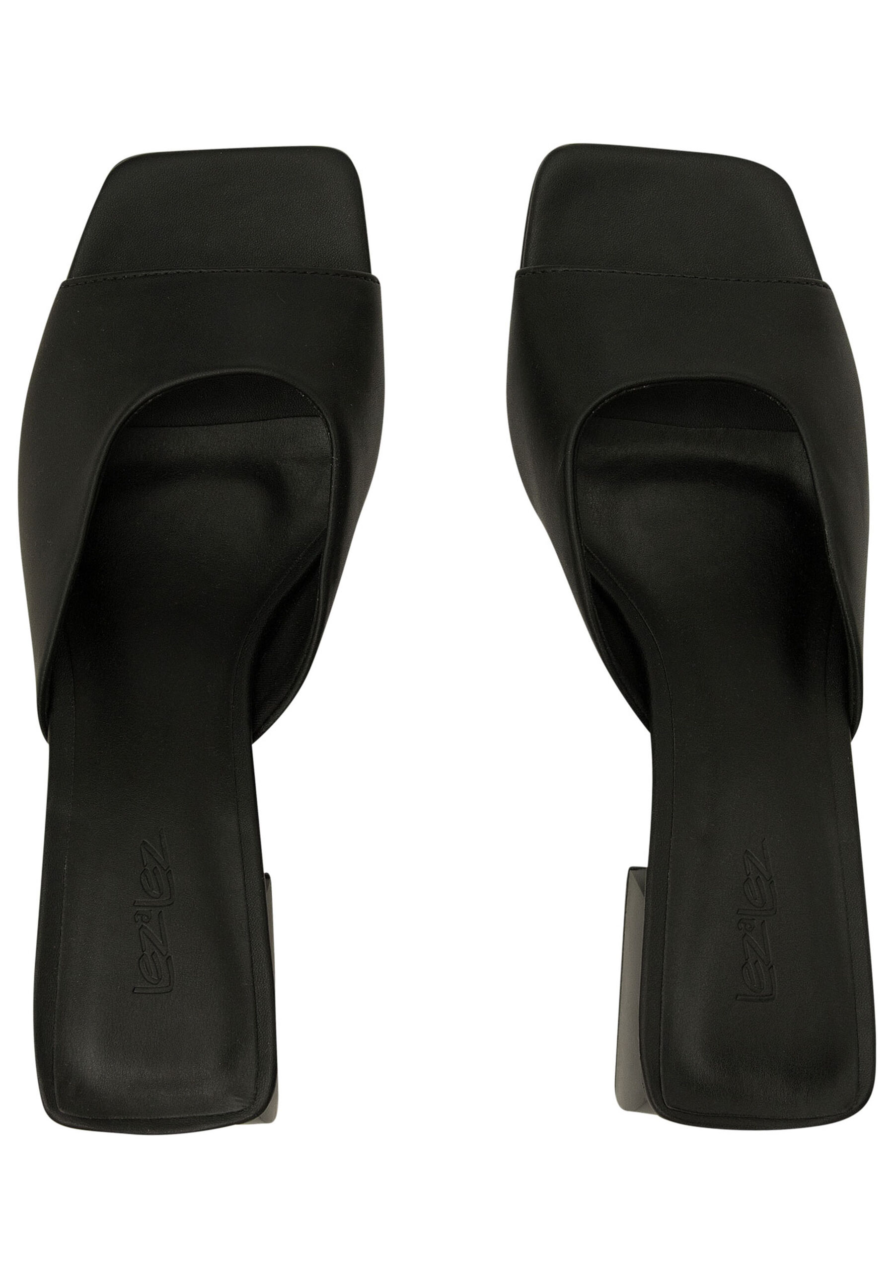 Sandália Mule Assimétrica com Salto Bloco, . Sandália Mule Assimétrica com Salto Bloco, , large.
