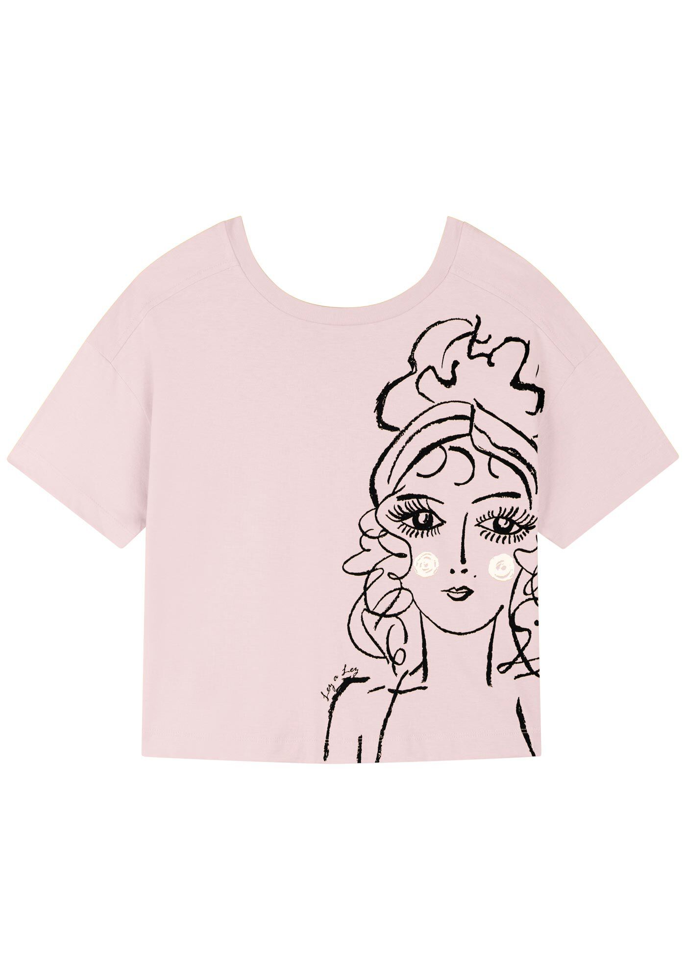 Blusa Com Mangas Curtas E Estampa Local Em Malha Prime, , large.