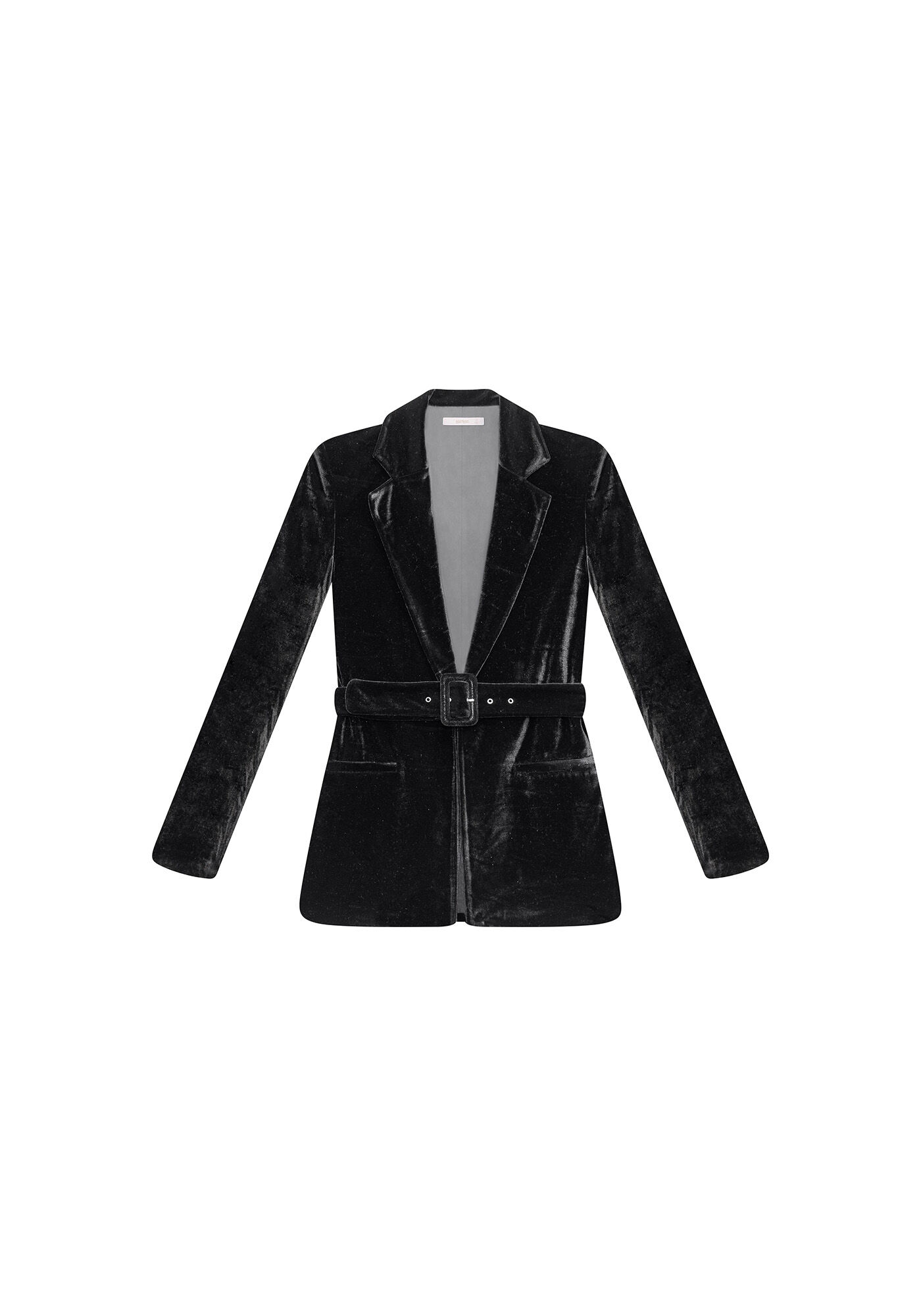 Blazer Veludo com Cinto, , large.