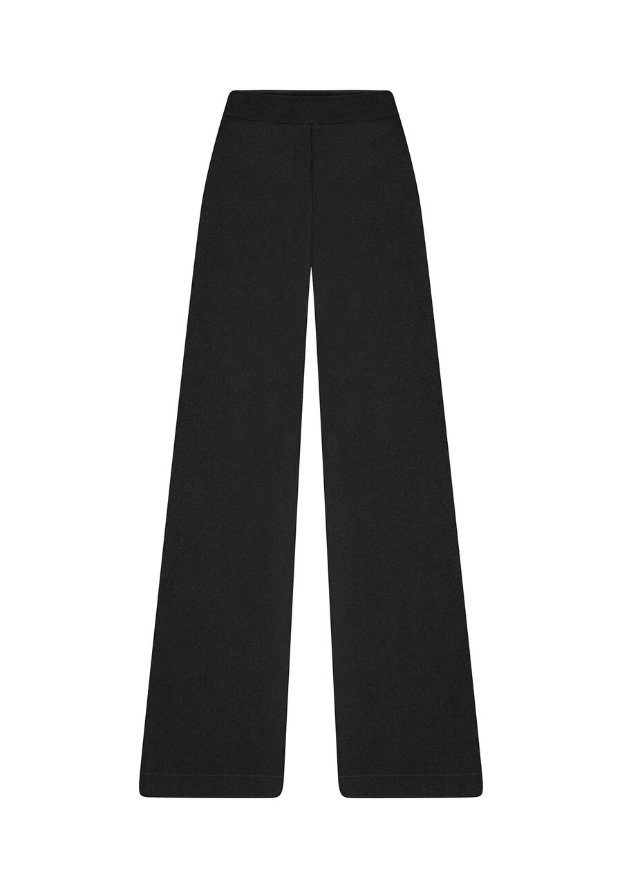 Calça pantalona em tecido, . Calça pantalona em tecido, , large.