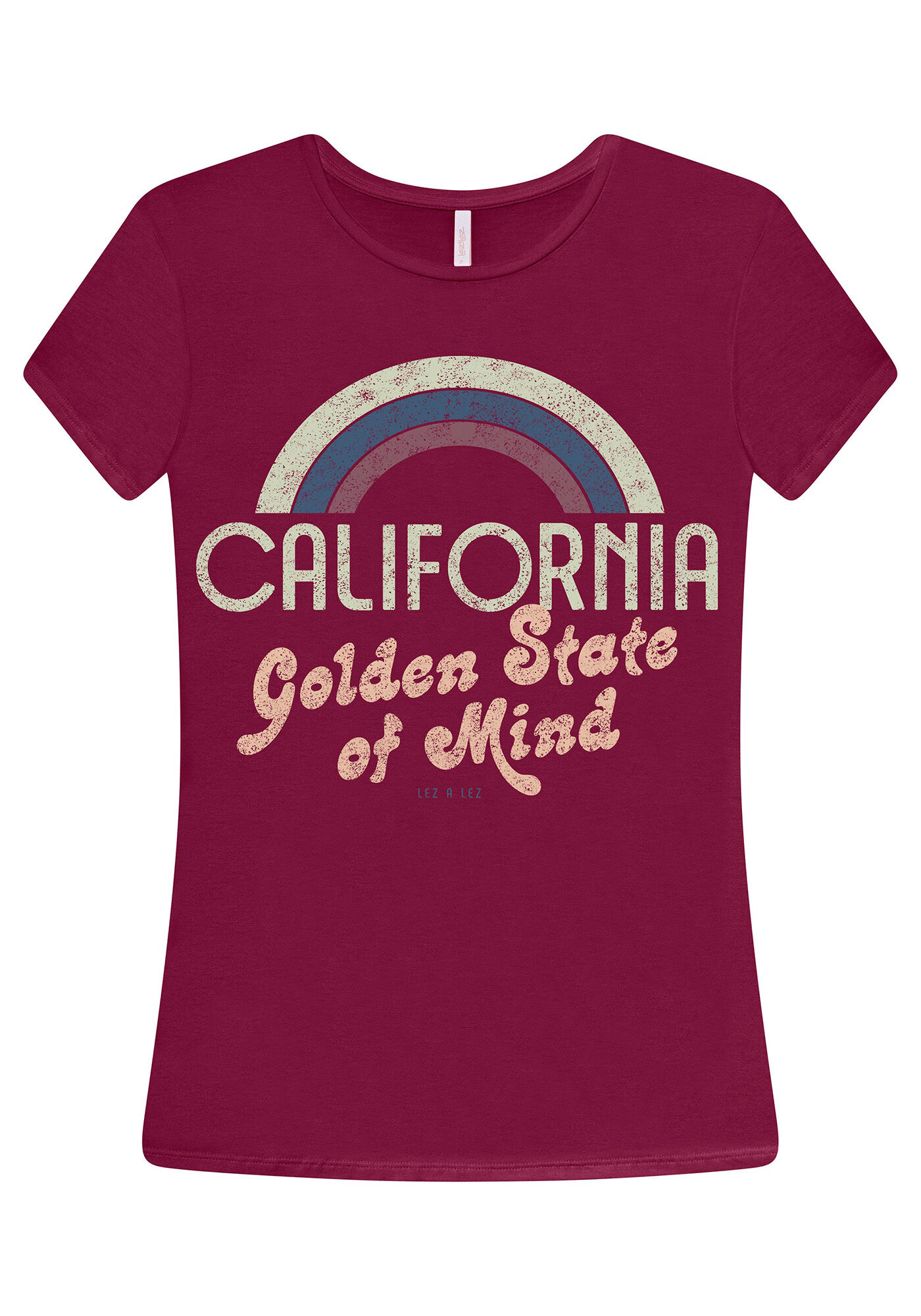 Blusa Ecovero Estampada Bordo Helado, , large.