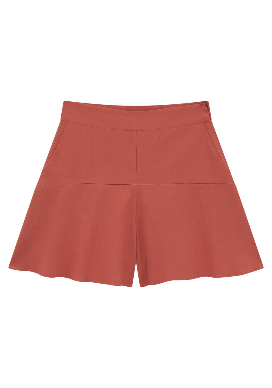 Shorts Godê em Linho com Cintura Alta, . Shorts Godê em Linho com Cintura Alta, , large.