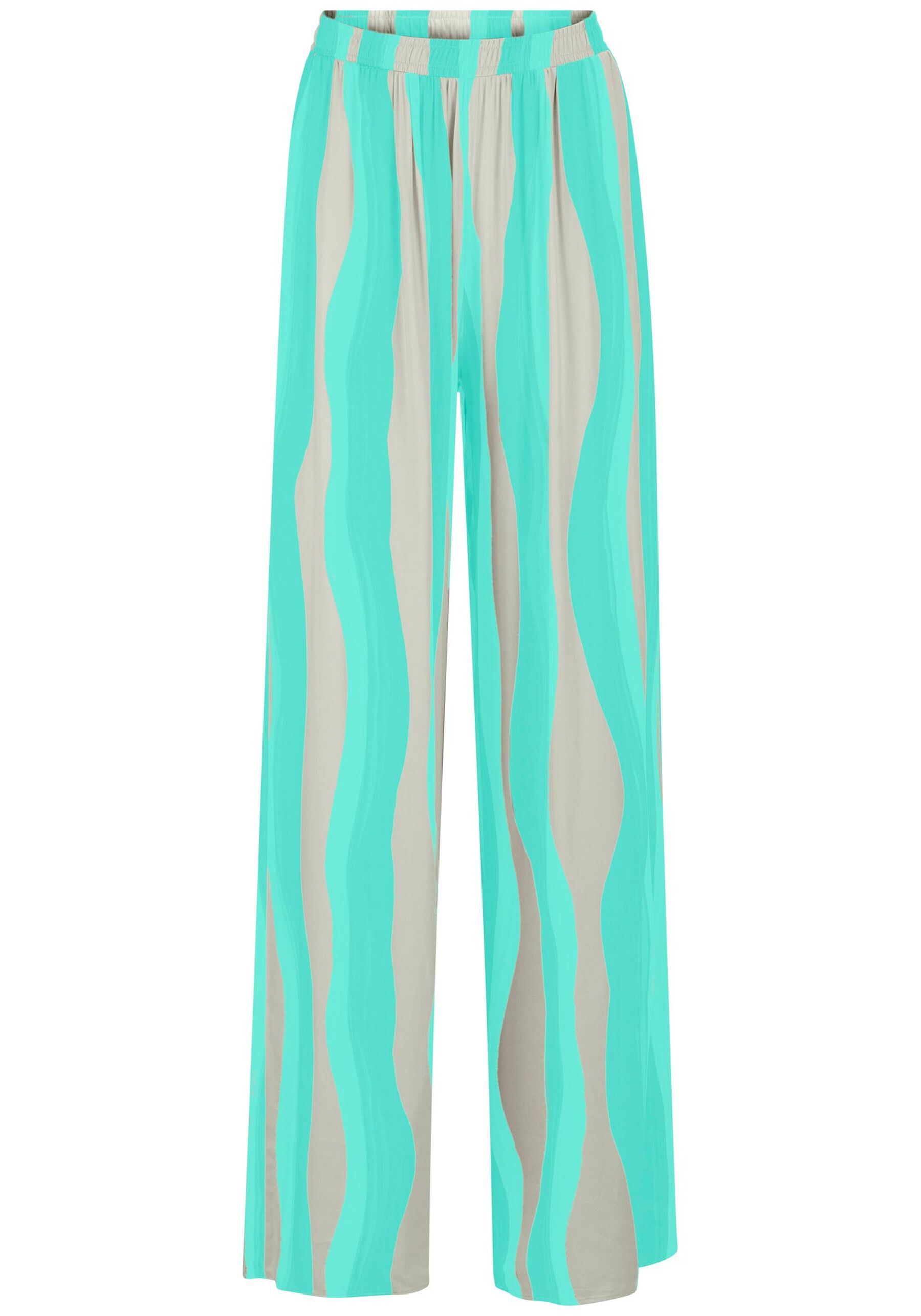 Calça Pantalona em Viscose Estampada com Elástico, . Calça Pantalona em Viscose Estampada com Elástico, , large.