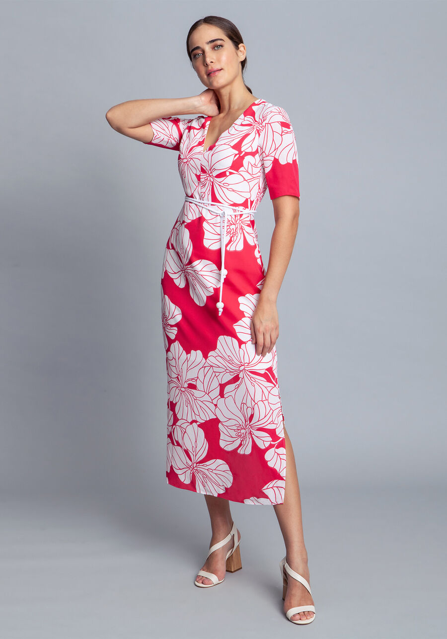 Vestido Tecido Crepe Chiffon Midi, . Vestido Tecido Crepe Chiffon Midi, , large.