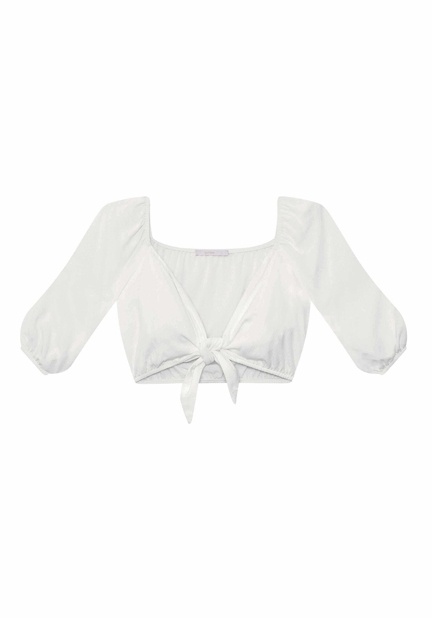 Blusa Cropped Amarra&ccedil;&atilde;o, , large.