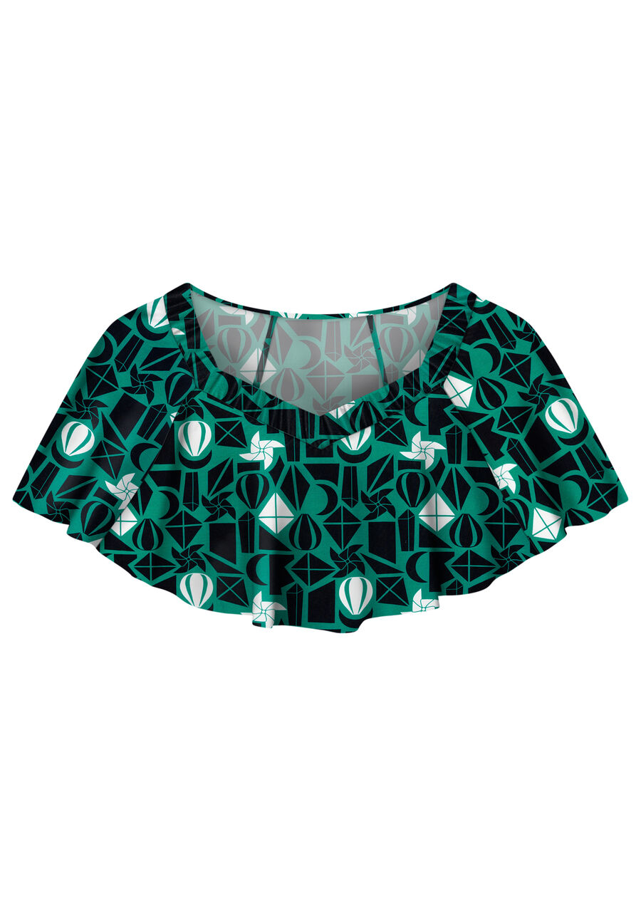 Blusa Cropped em Viscose Godê, . Blusa Cropped em Viscose Godê, , large.
