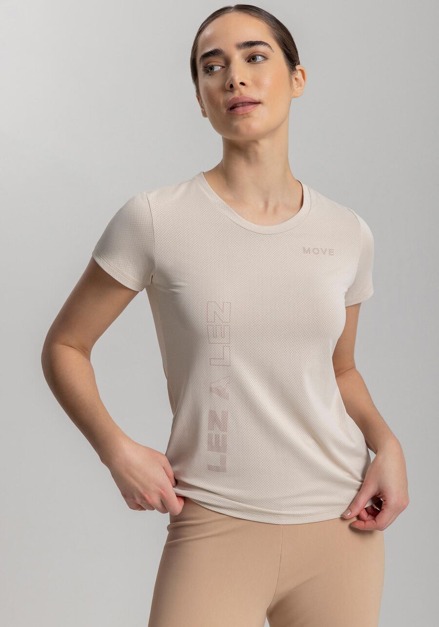 Blusa De Mangas Curtas Com Estampa Frontal Em Dry Fit Move, . Blusa De Mangas Curtas Com Estampa Frontal Em Dry Fit Move, , large.