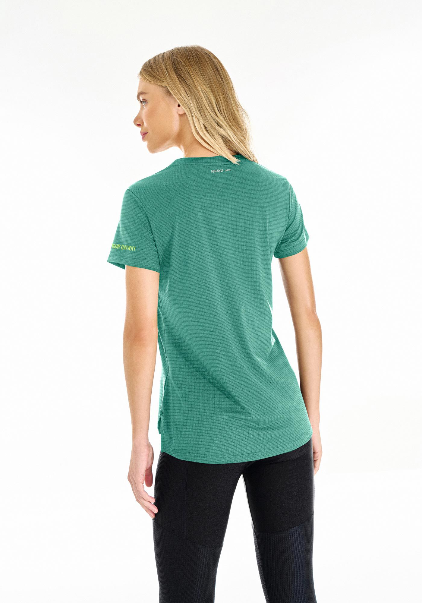 Blusa Decote V Texturizada MOVE Fitness, VERDE LODEN FROST, large.