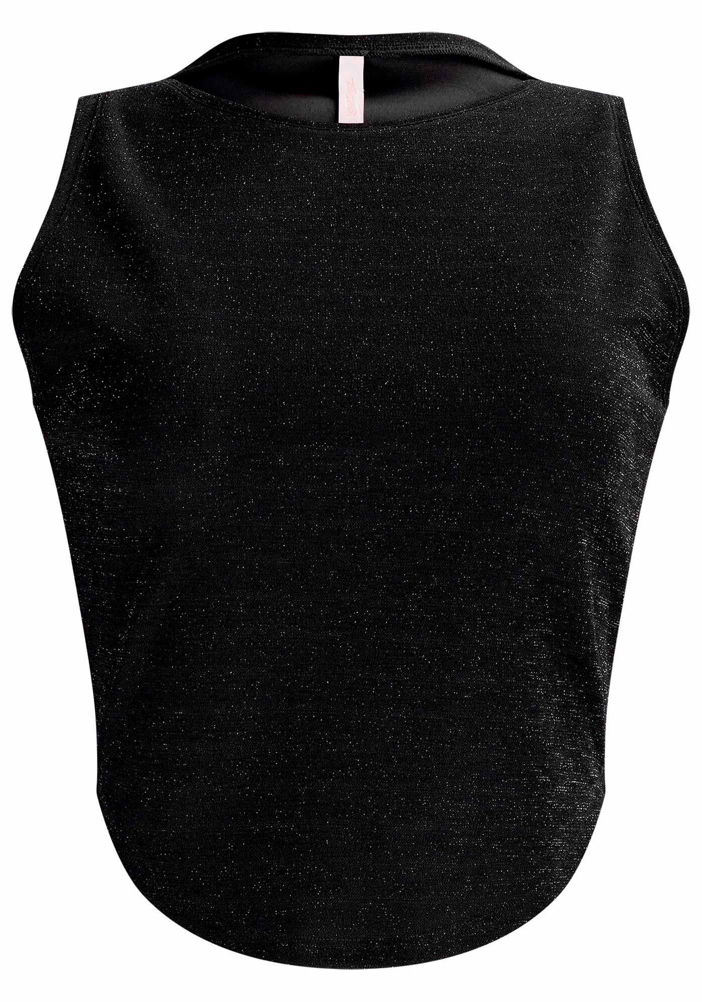 Regata Cropped em Malha Lurex, , large.